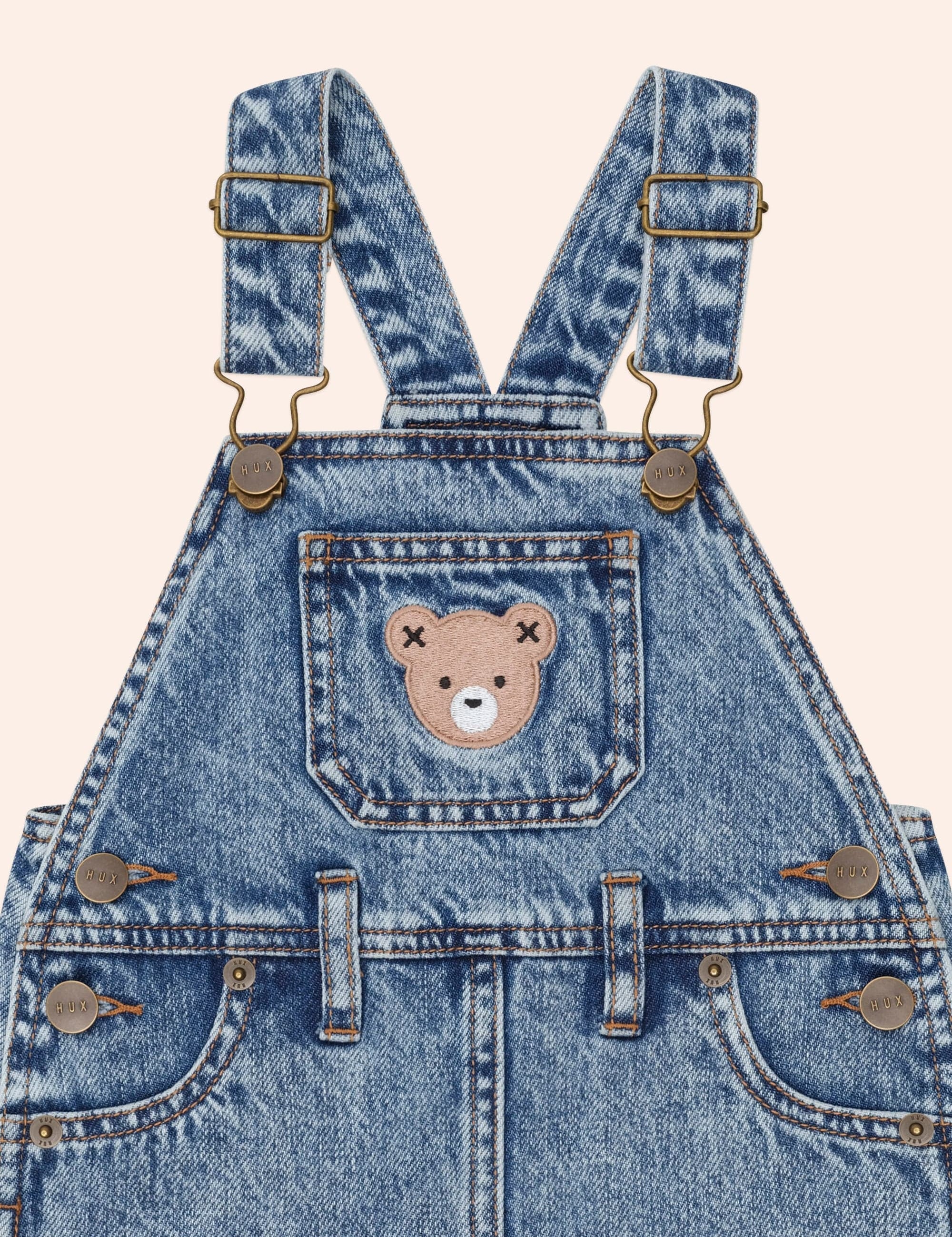 Dreamy Denim Pinafore DRESS Huxbaby