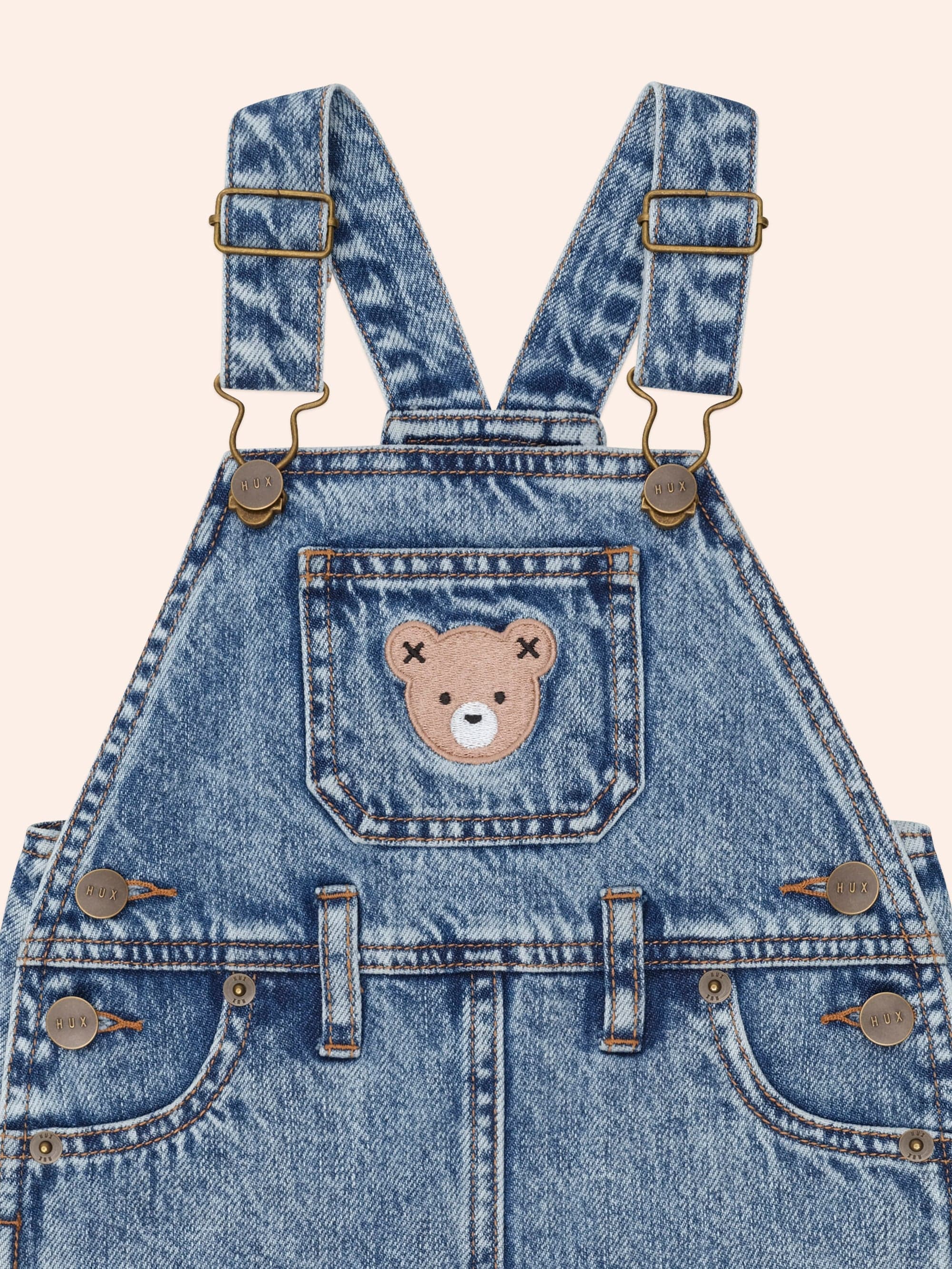 Dreamy Denim Pinafore DRESS Huxbaby