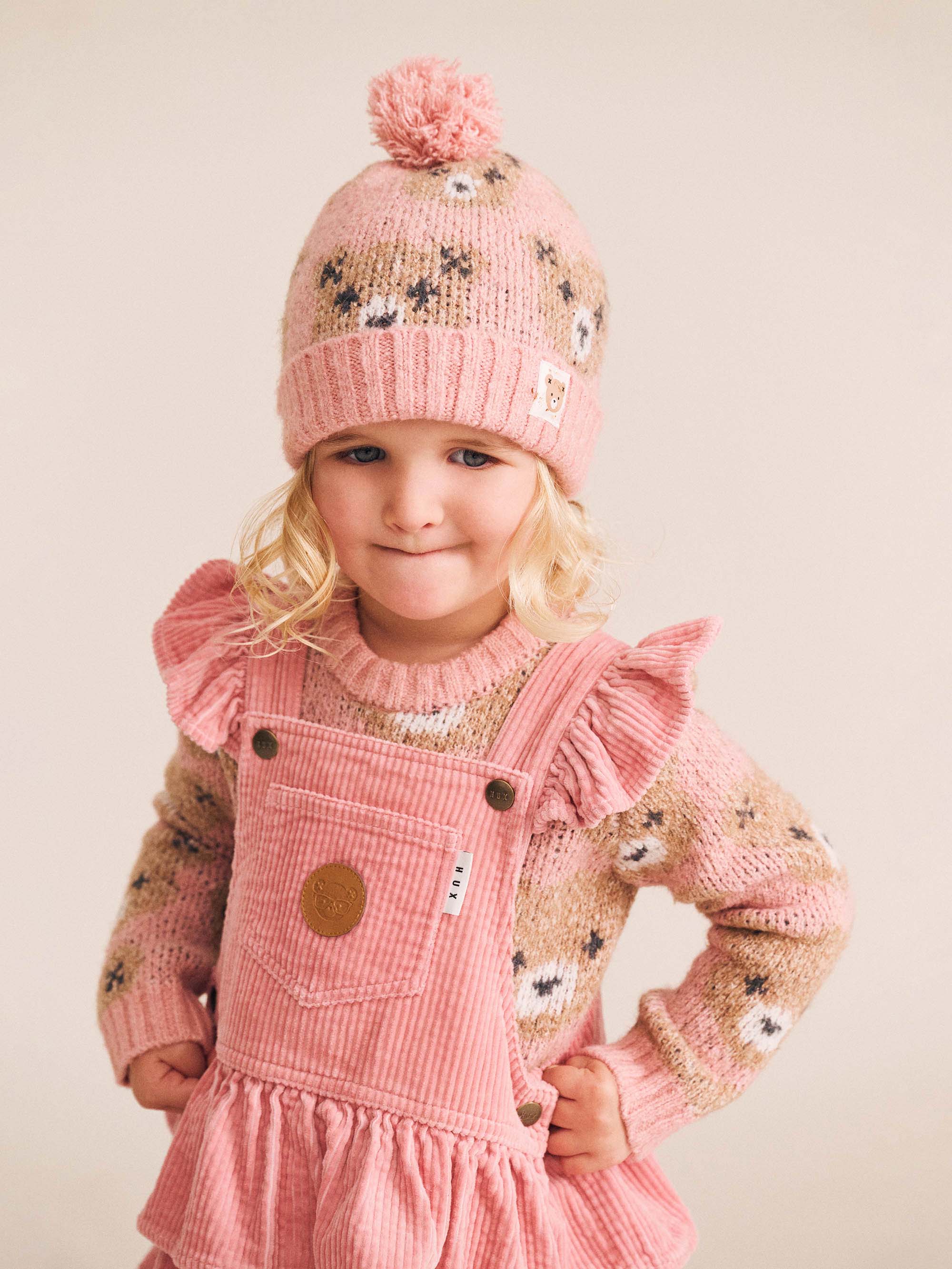 Classic Tiered Cord Pinafore DRESS Huxbaby