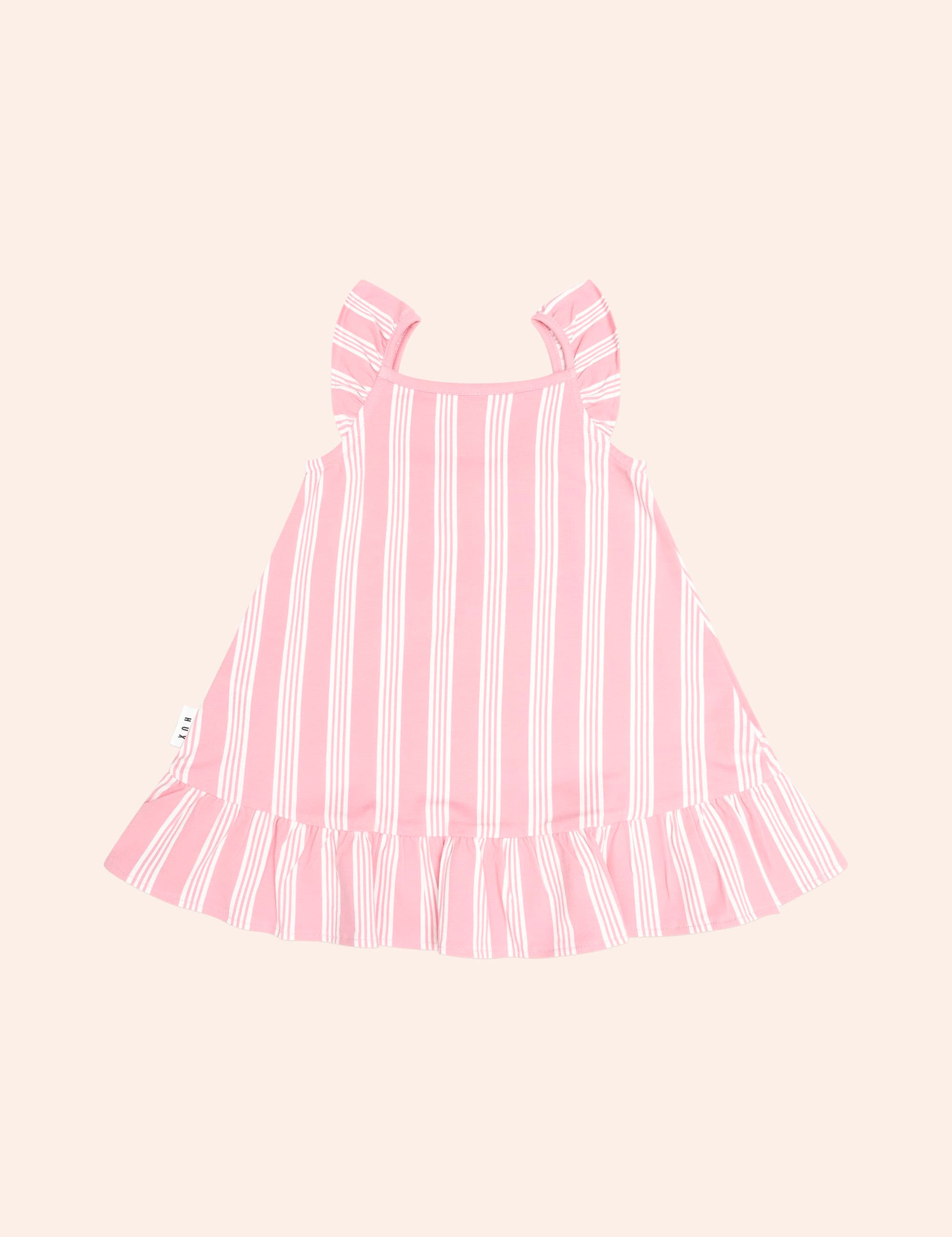 Floral Emb Stripe Dress DRESS Huxbaby Shopify