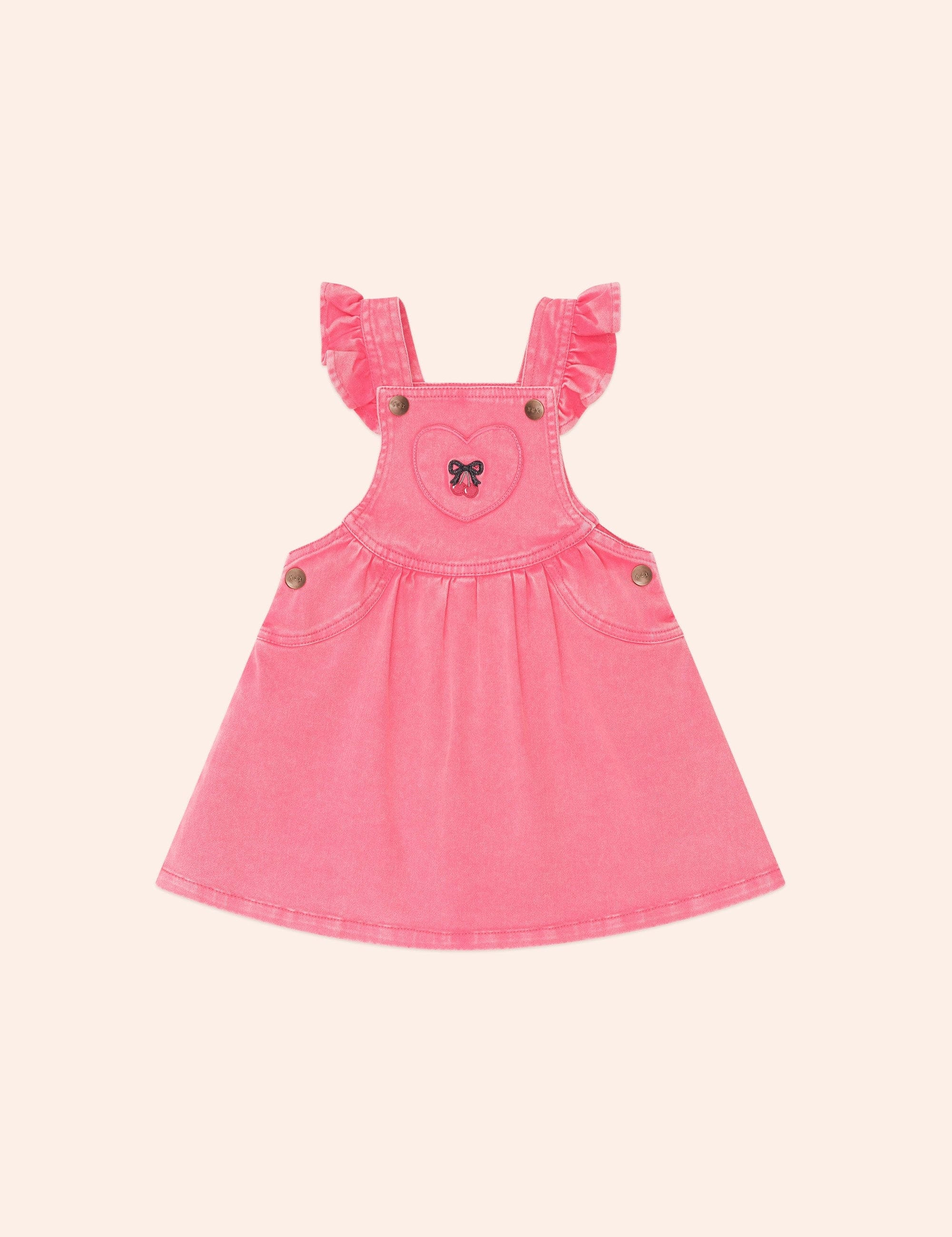 Vintage Cherry Pinafore DRESS Huxbaby