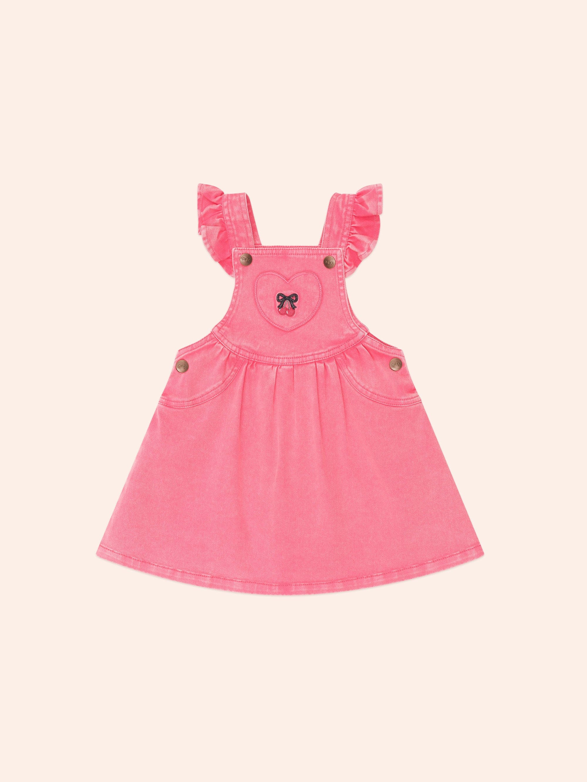 Vintage Cherry Pinafore DRESS Huxbaby