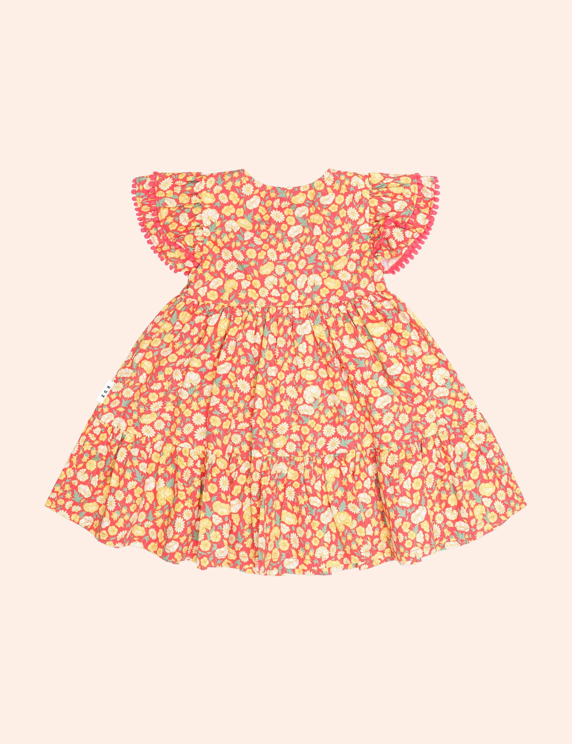 Nautical Floral Tiered Dress DRESS Huxbaby Shopify