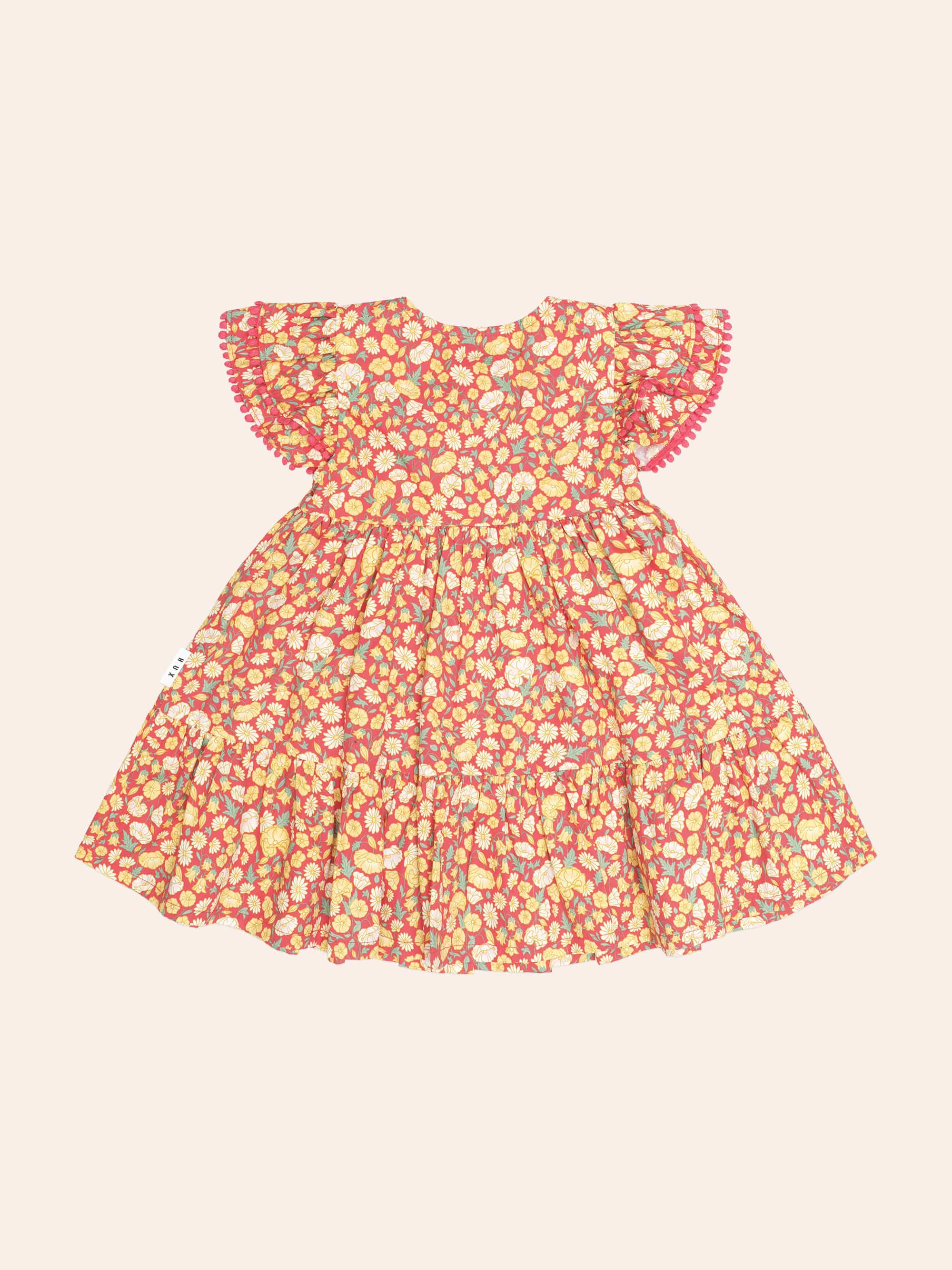 Nautical Floral Tiered Dress DRESS Huxbaby Shopify