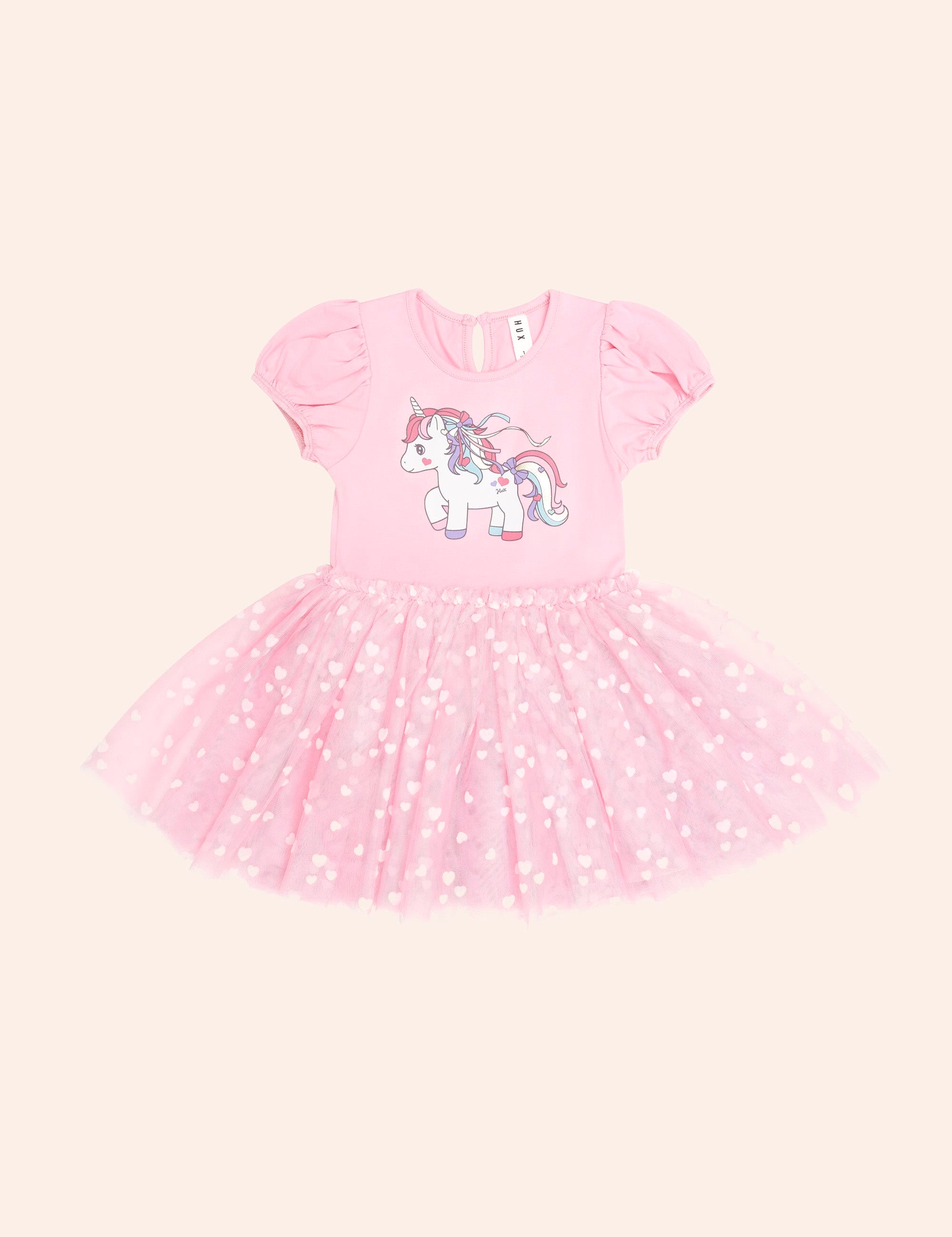 Magical Unicorn Puff Slv Tulle Dress DRESS Huxbaby Shopify