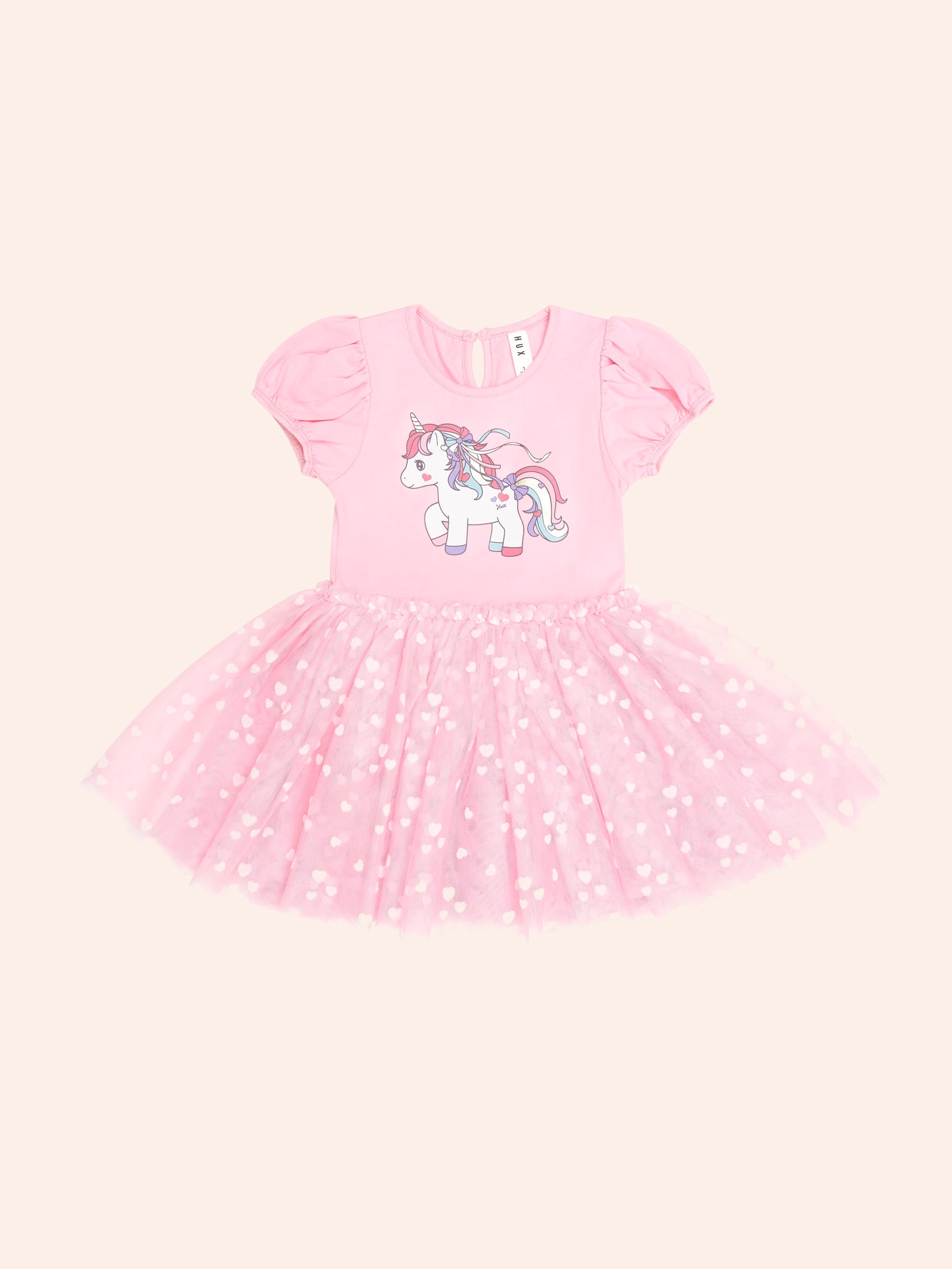 Magical Unicorn Puff Slv Tulle Dress DRESS Huxbaby Shopify
