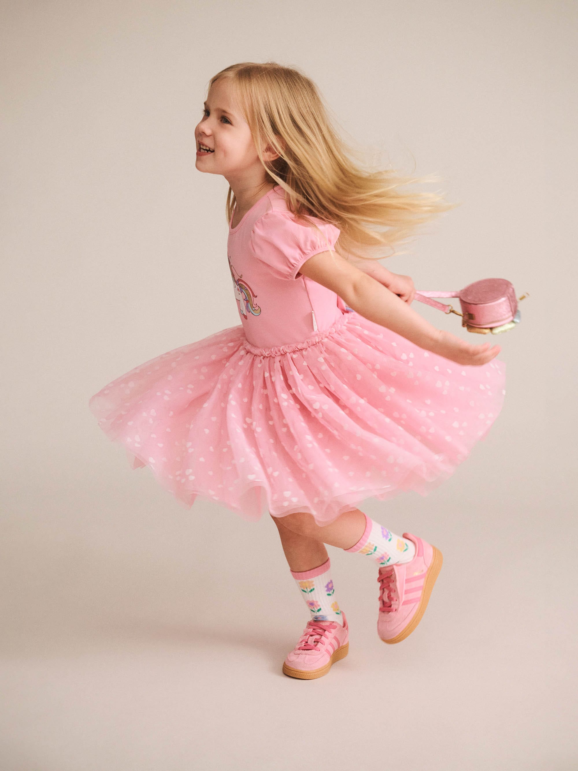 Magical Unicorn Puff Slv Tulle Dress DRESS Huxbaby Shopify