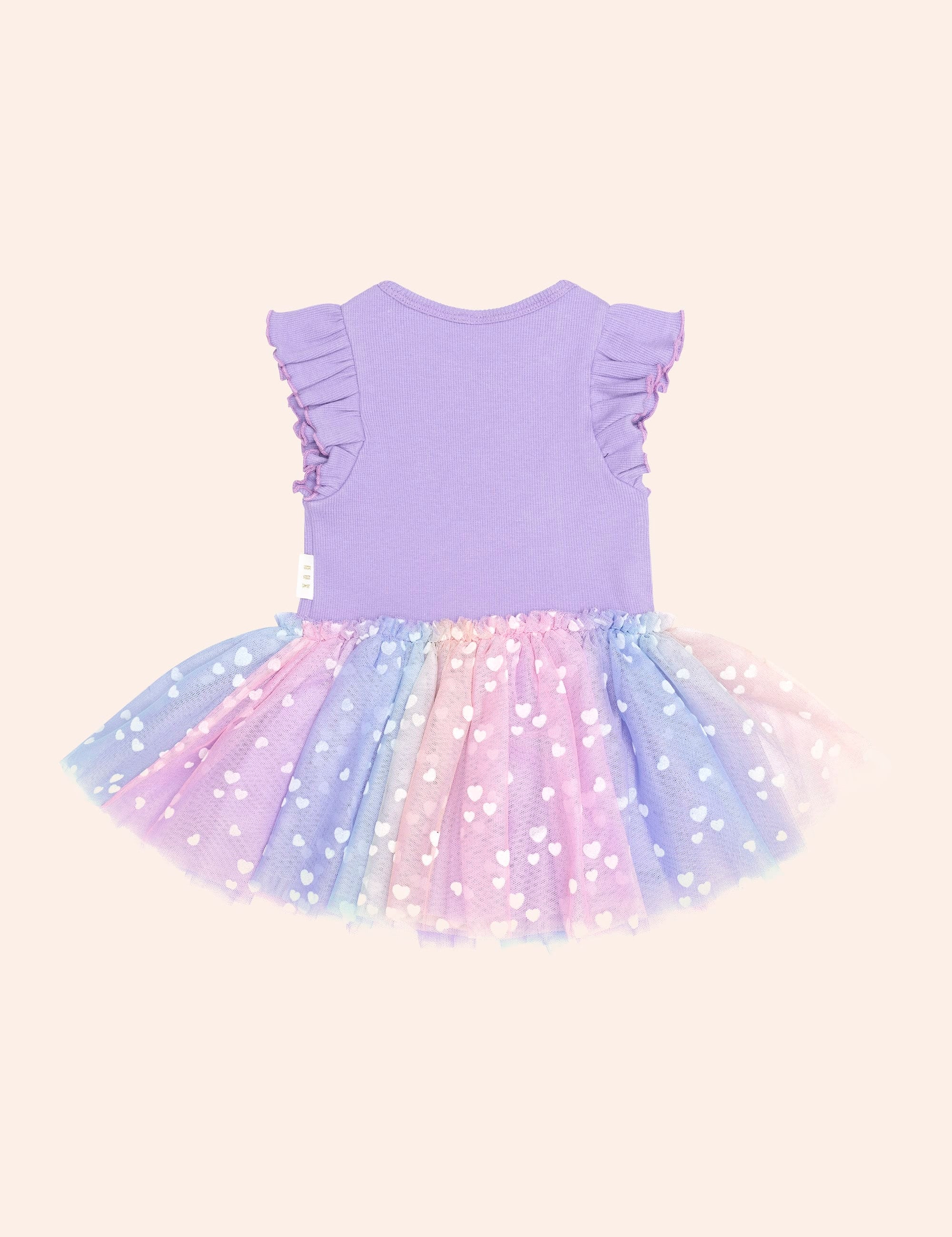 Purple S/Slv Rib Dress DRESS Huxbaby Shopify