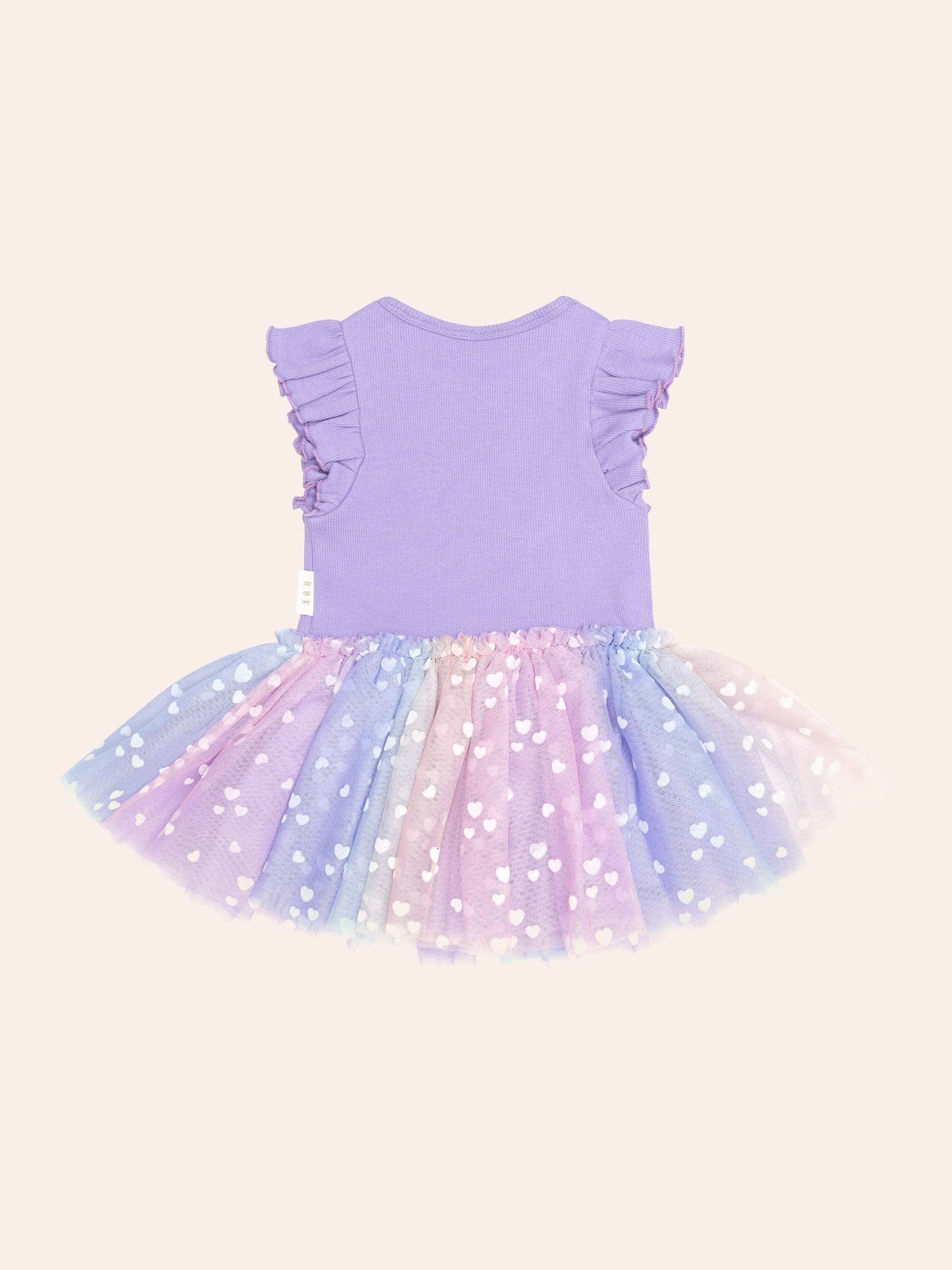 Purple S/Slv Rib Dress DRESS Huxbaby Shopify