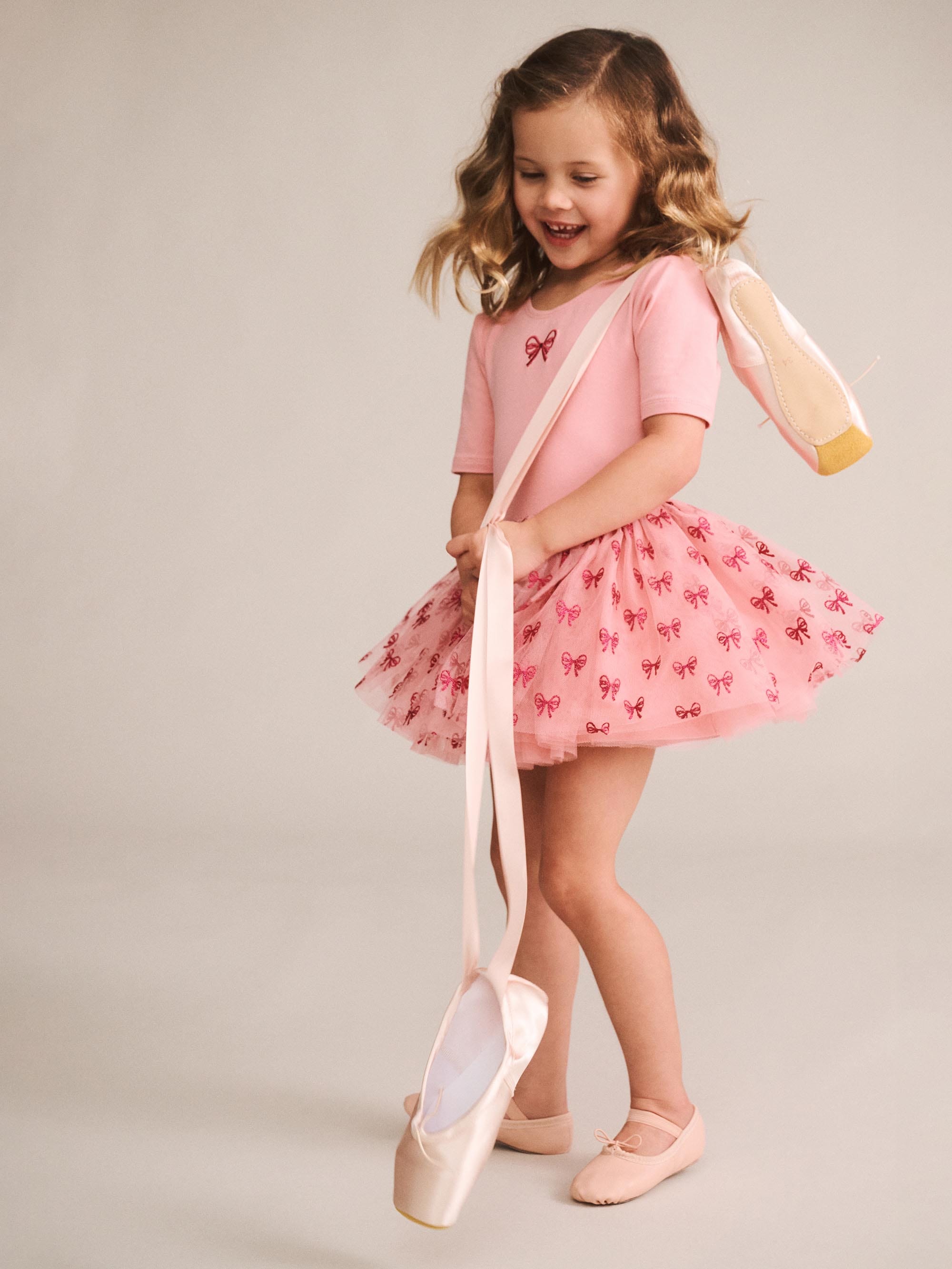 Glitter Bow Tutu Tulle Dress DRESS Huxbaby Shopify