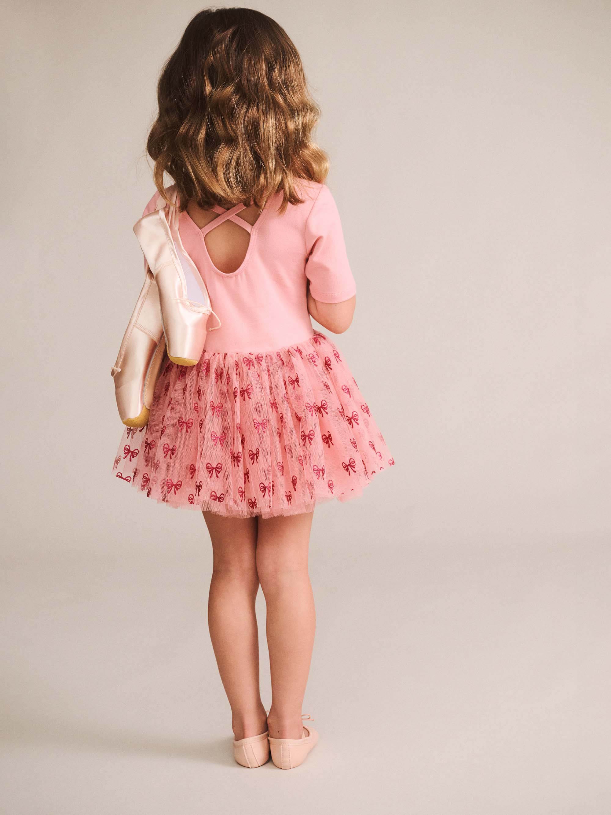 Glitter Bow Tutu Tulle Dress DRESS Huxbaby Shopify