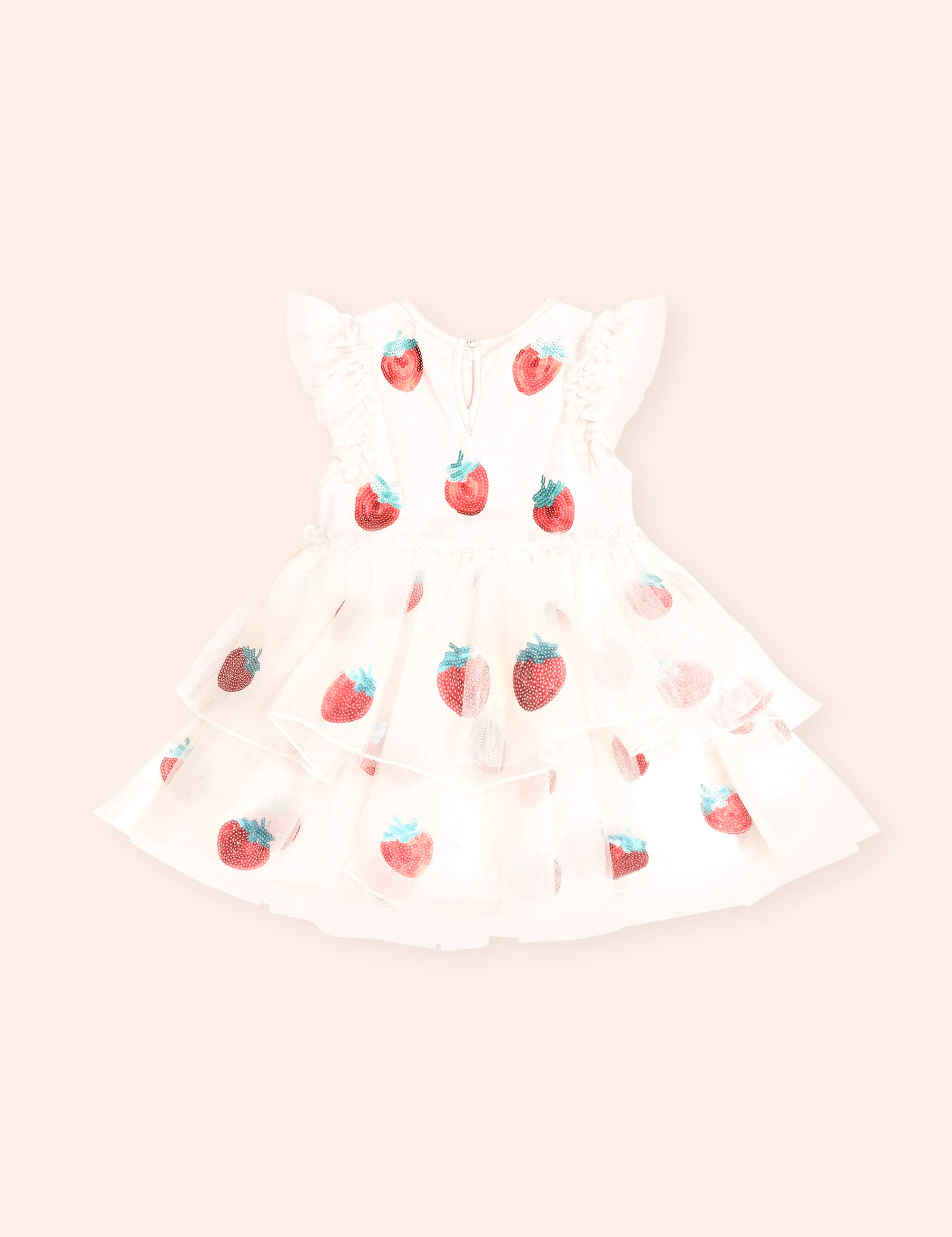 Sequin Strawberry Tulle Dress DRESS Huxbaby Shopify
