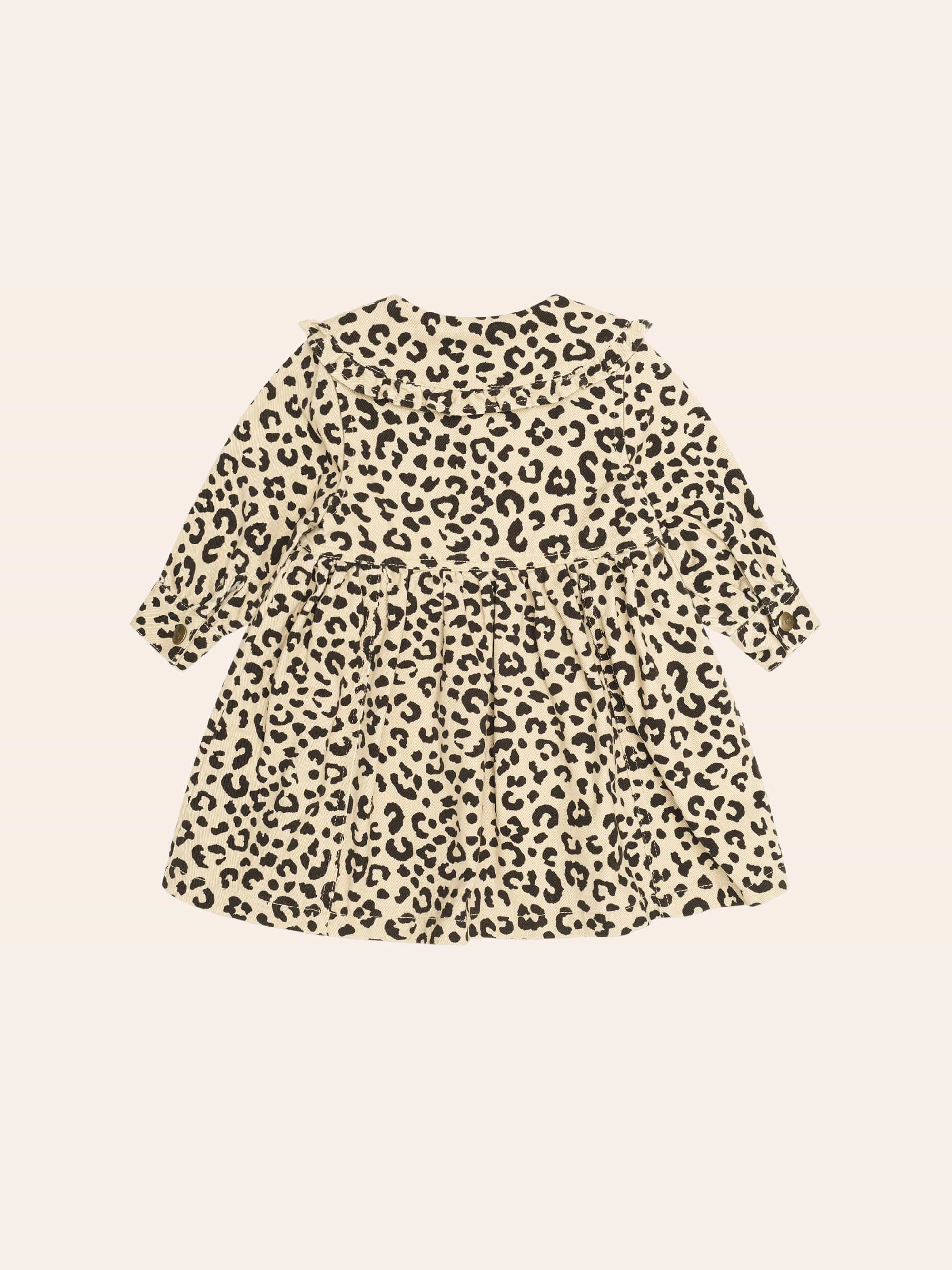 Leopard Cherry Collar Dress DRESS Huxbaby Shopify