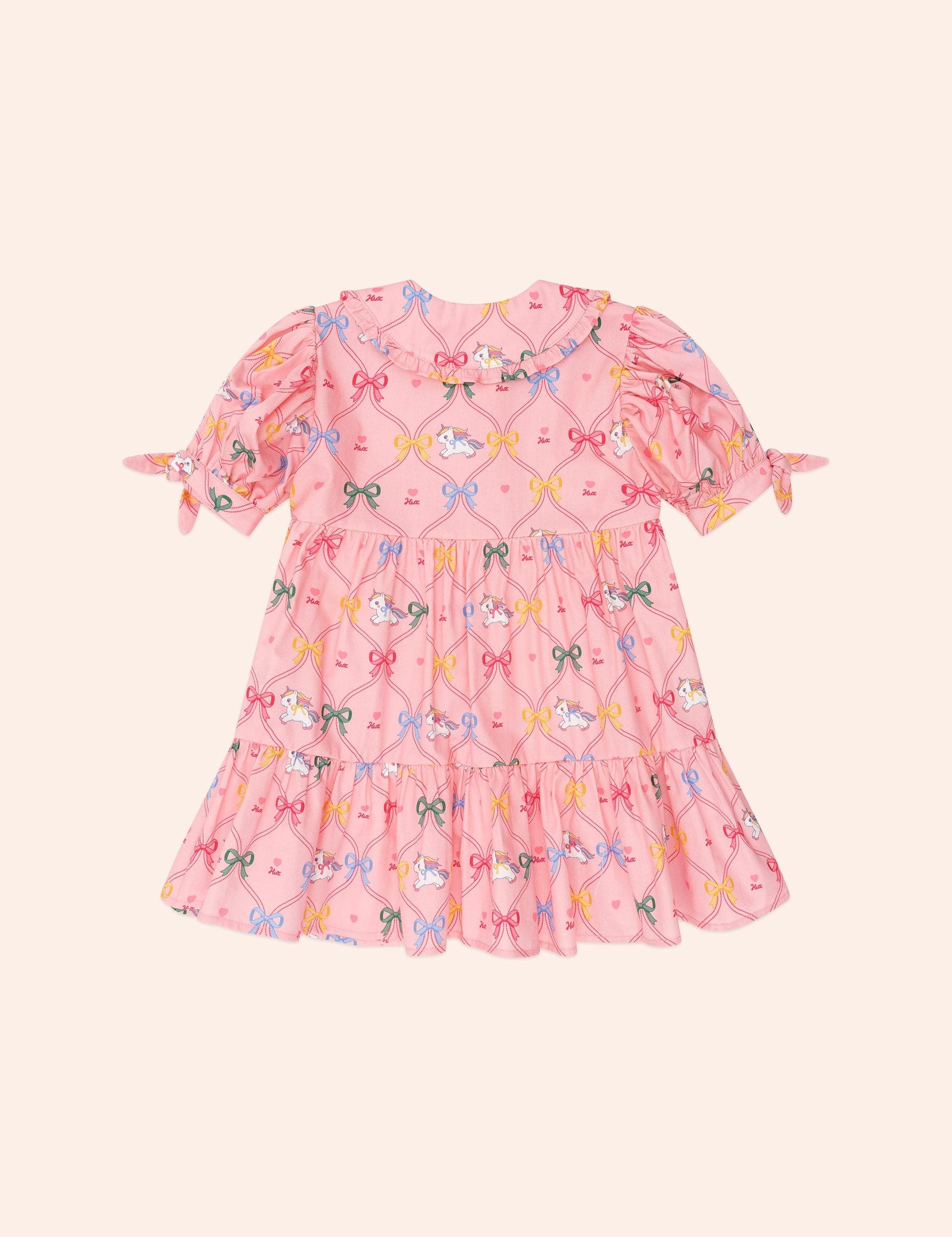 Unicorn Bow Puff Dress DRESS Huxbaby