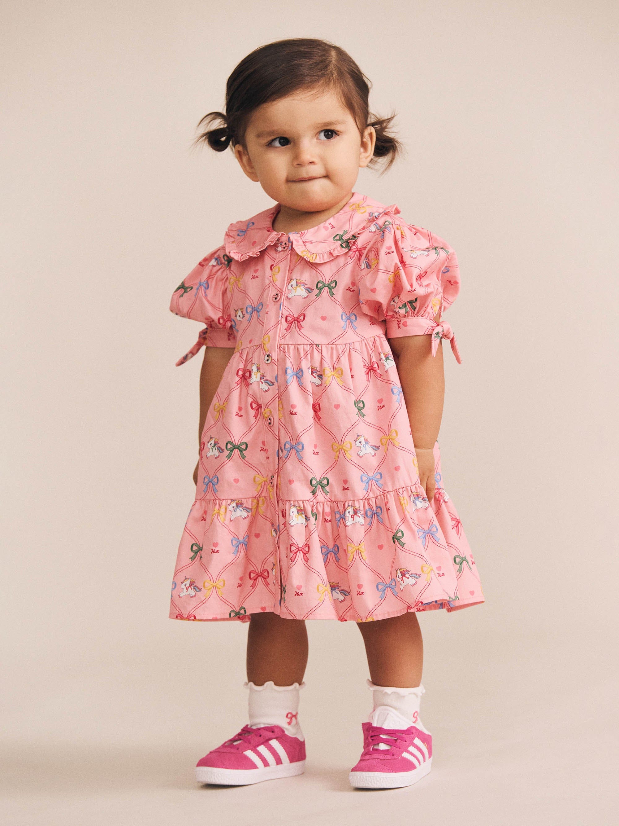 Unicorn Bow Puff Dress DRESS Huxbaby