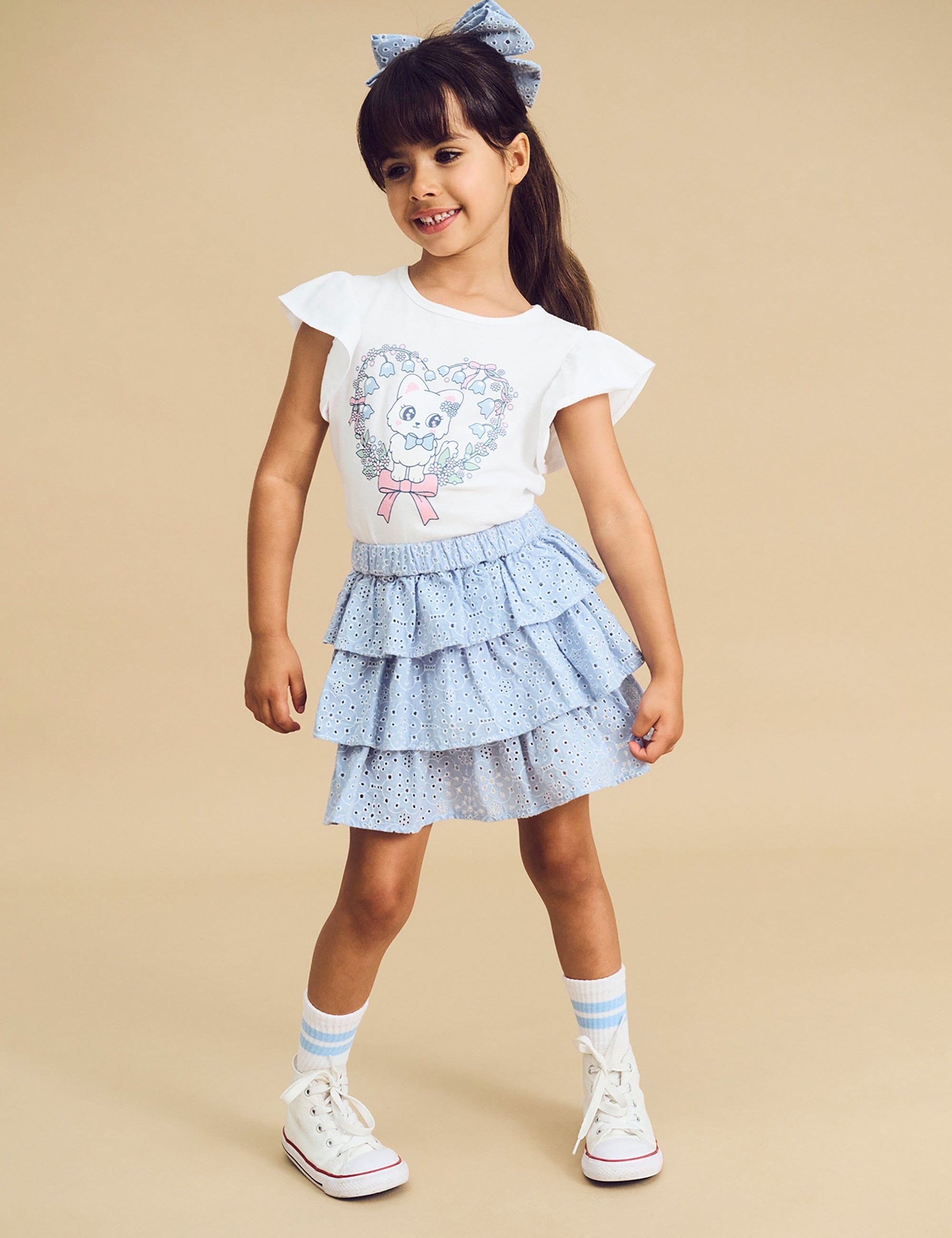 BRODERIE FRILL SKIRT SKIRT Huxbaby   