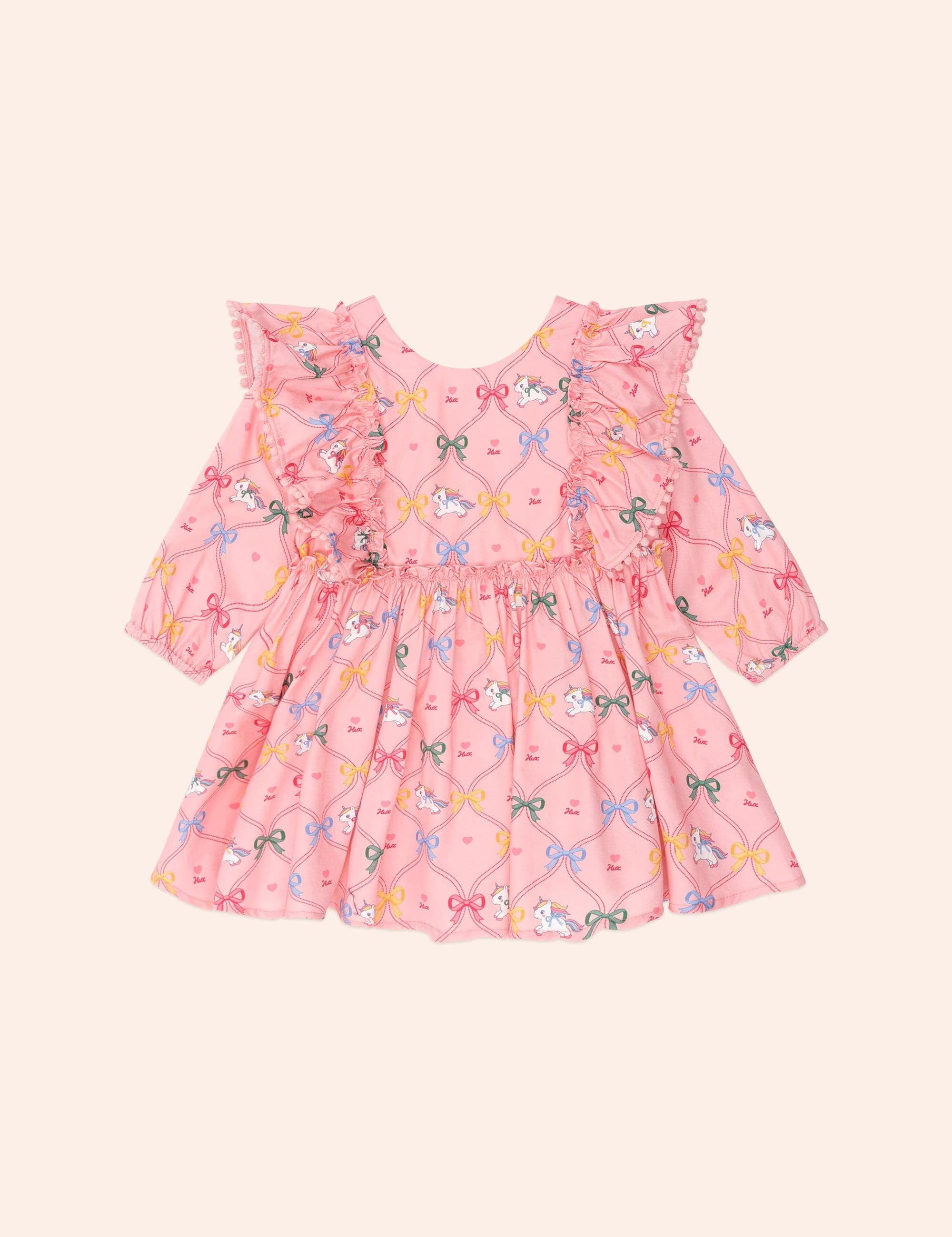Unicorn Bow Dress DRESS Huxbaby