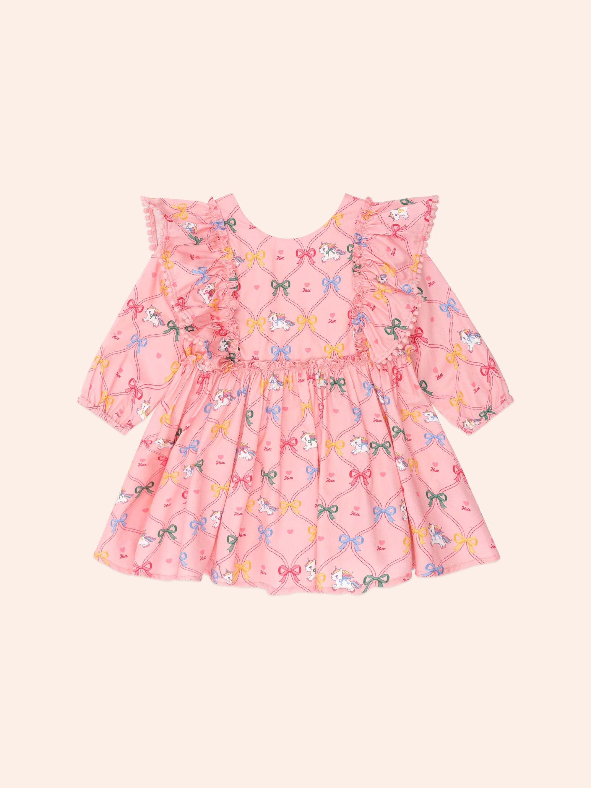 Unicorn Bow Dress DRESS Huxbaby