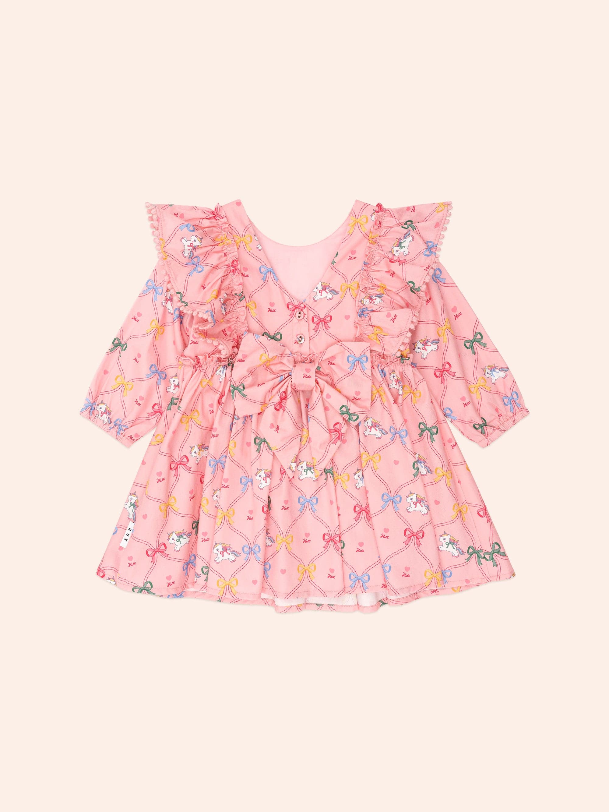 Unicorn Bow Dress DRESS Huxbaby