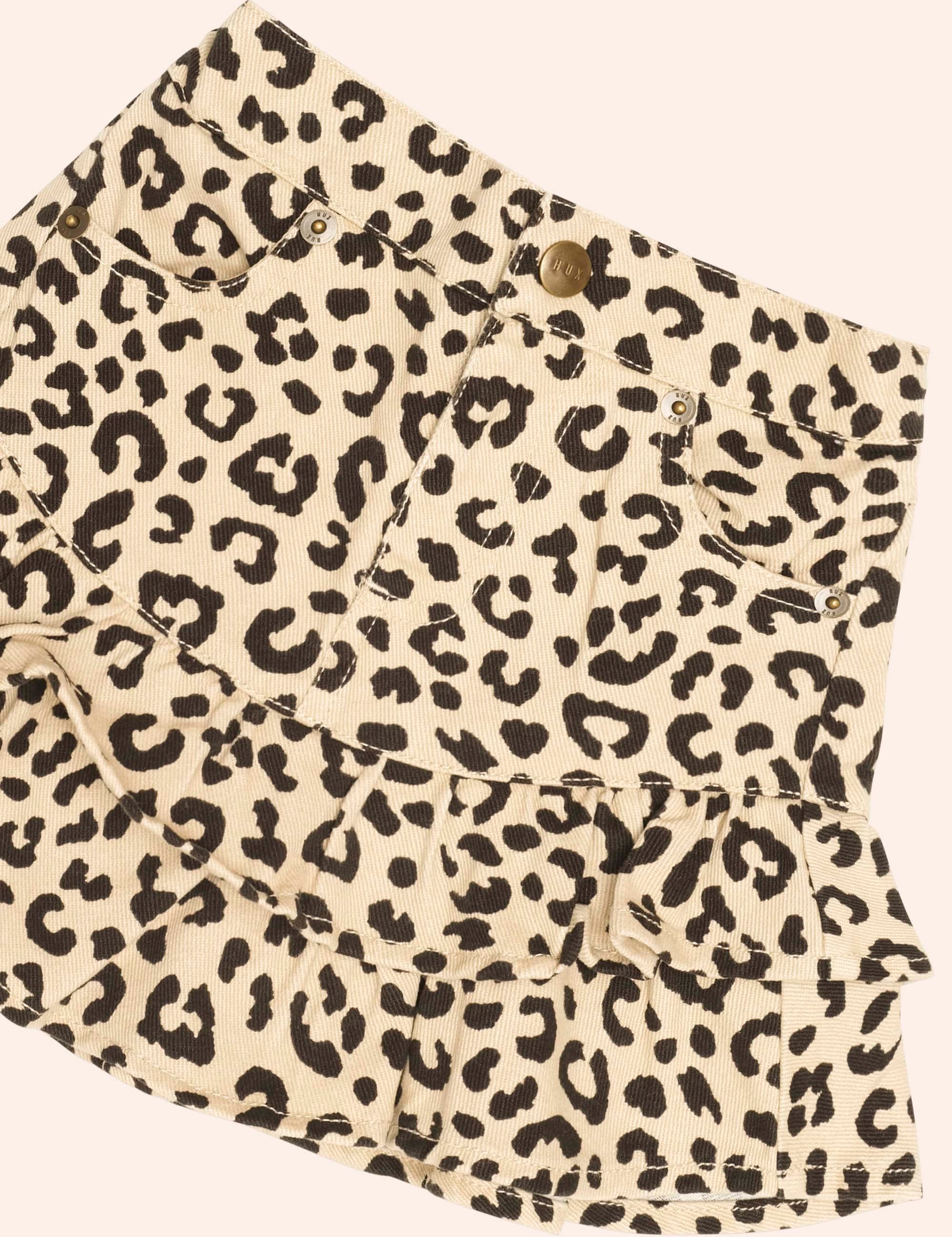 Leopard Frill Skirt SKIRT Huxbaby Shopify