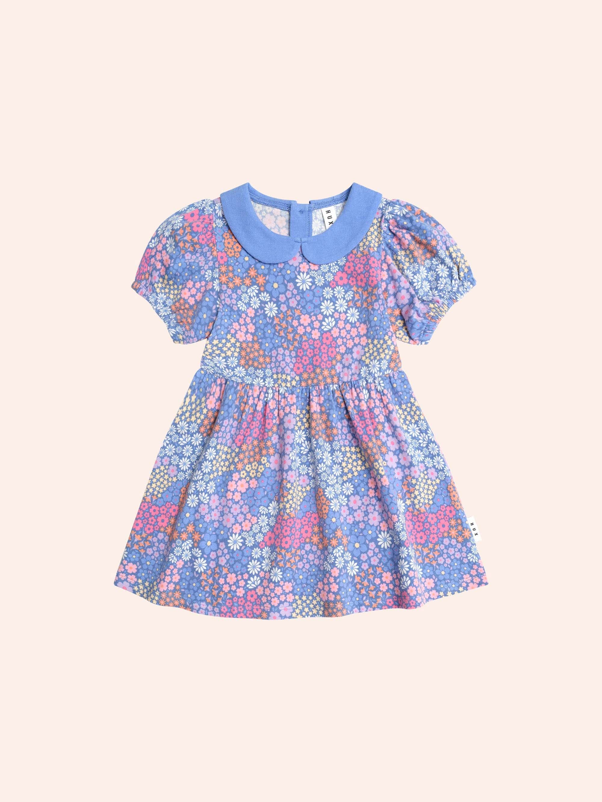 Floral Bloom Puff Sleeve Dress DRESS Huxbaby