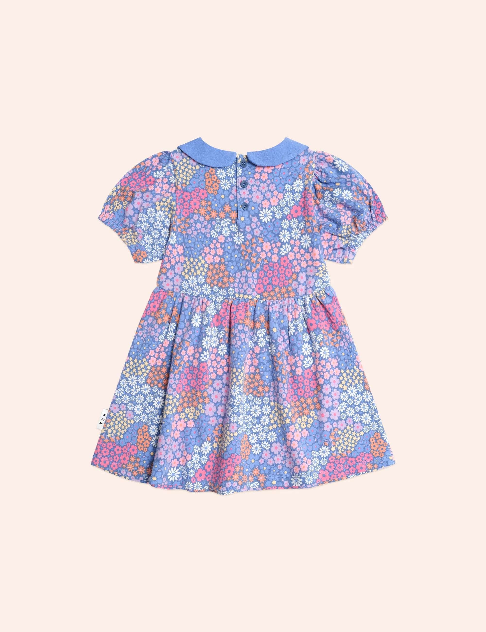Floral Bloom Puff Sleeve Dress DRESS Huxbaby
