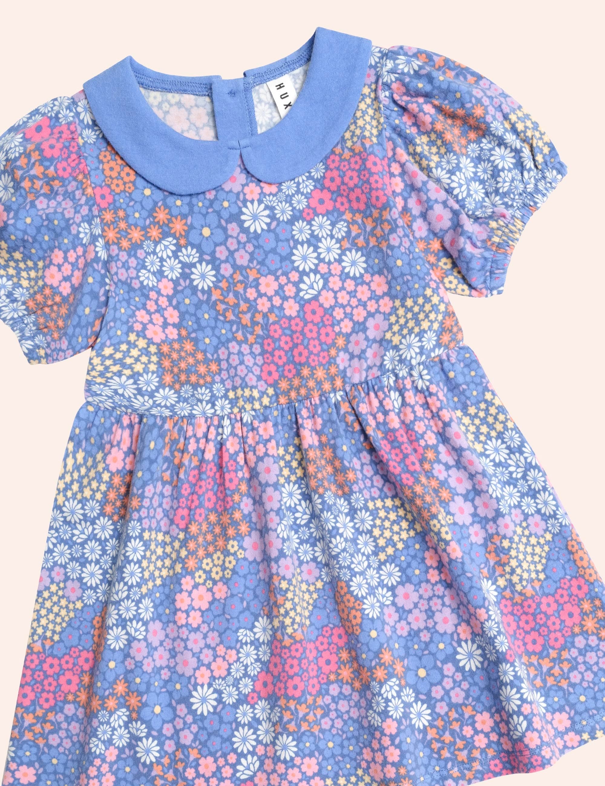 Floral Bloom Puff Sleeve Dress DRESS Huxbaby