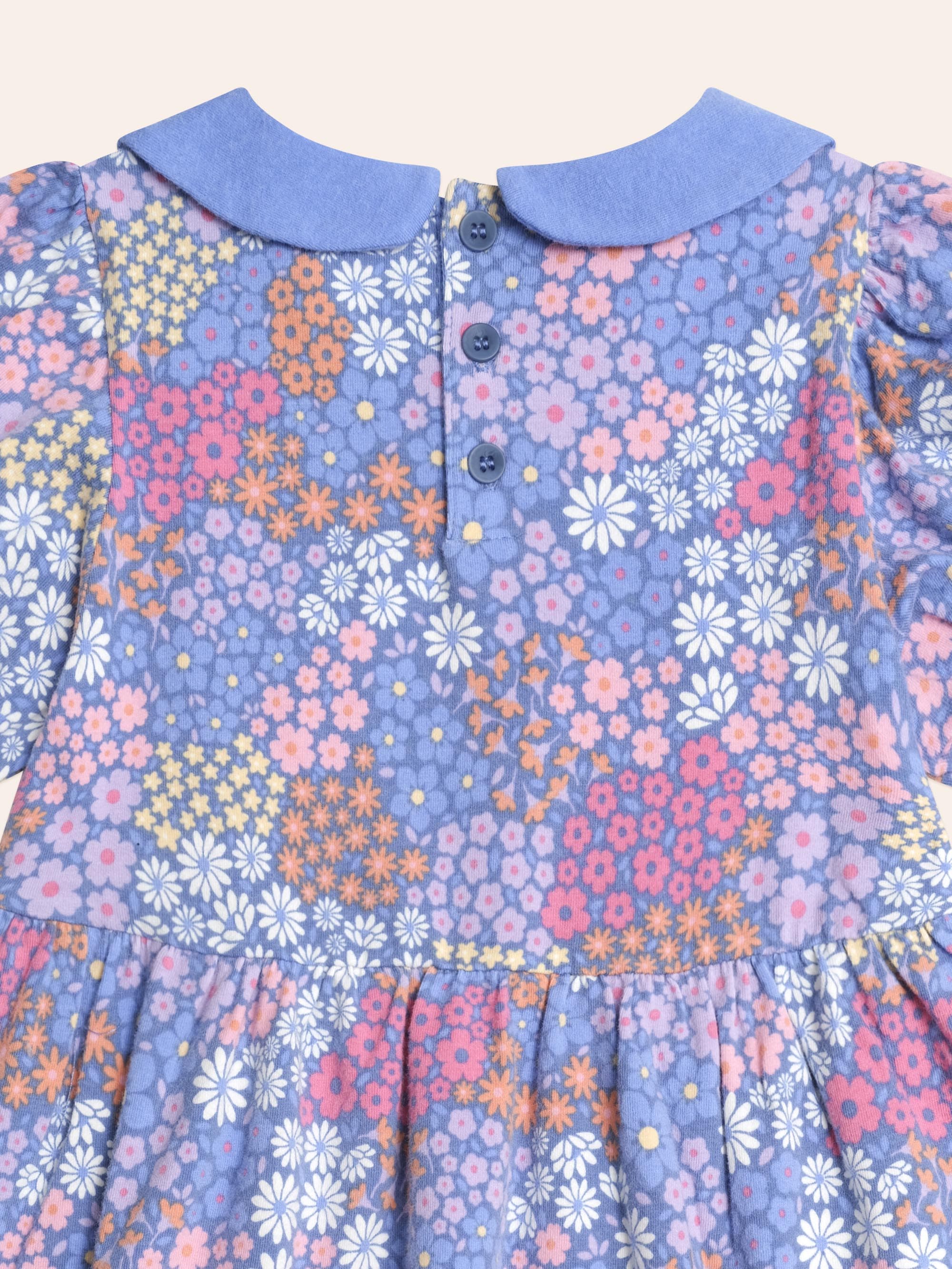 Floral Bloom Puff Sleeve Dress DRESS Huxbaby