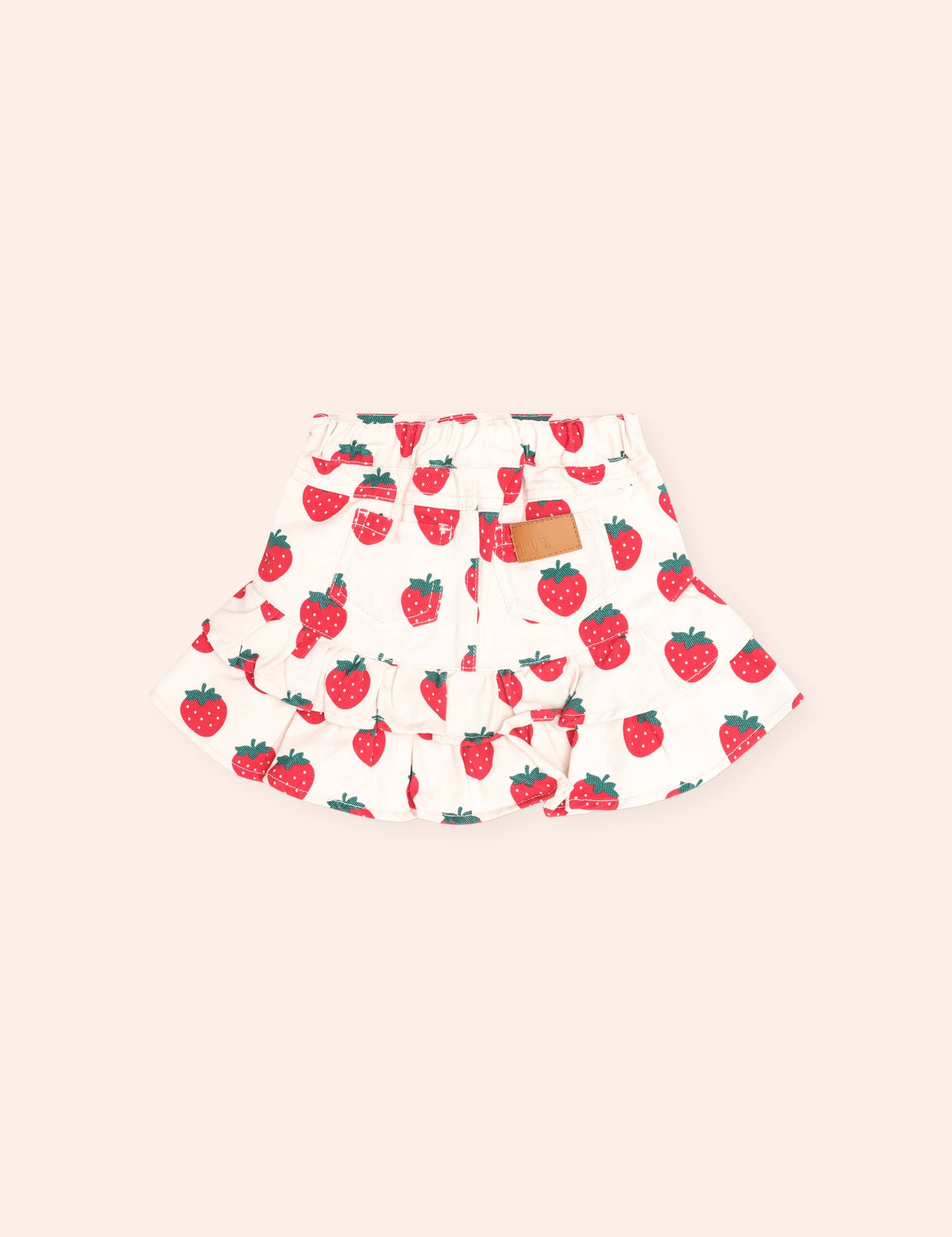 Strawberry Tiered Skirt SKIRT Huxbaby Shopify