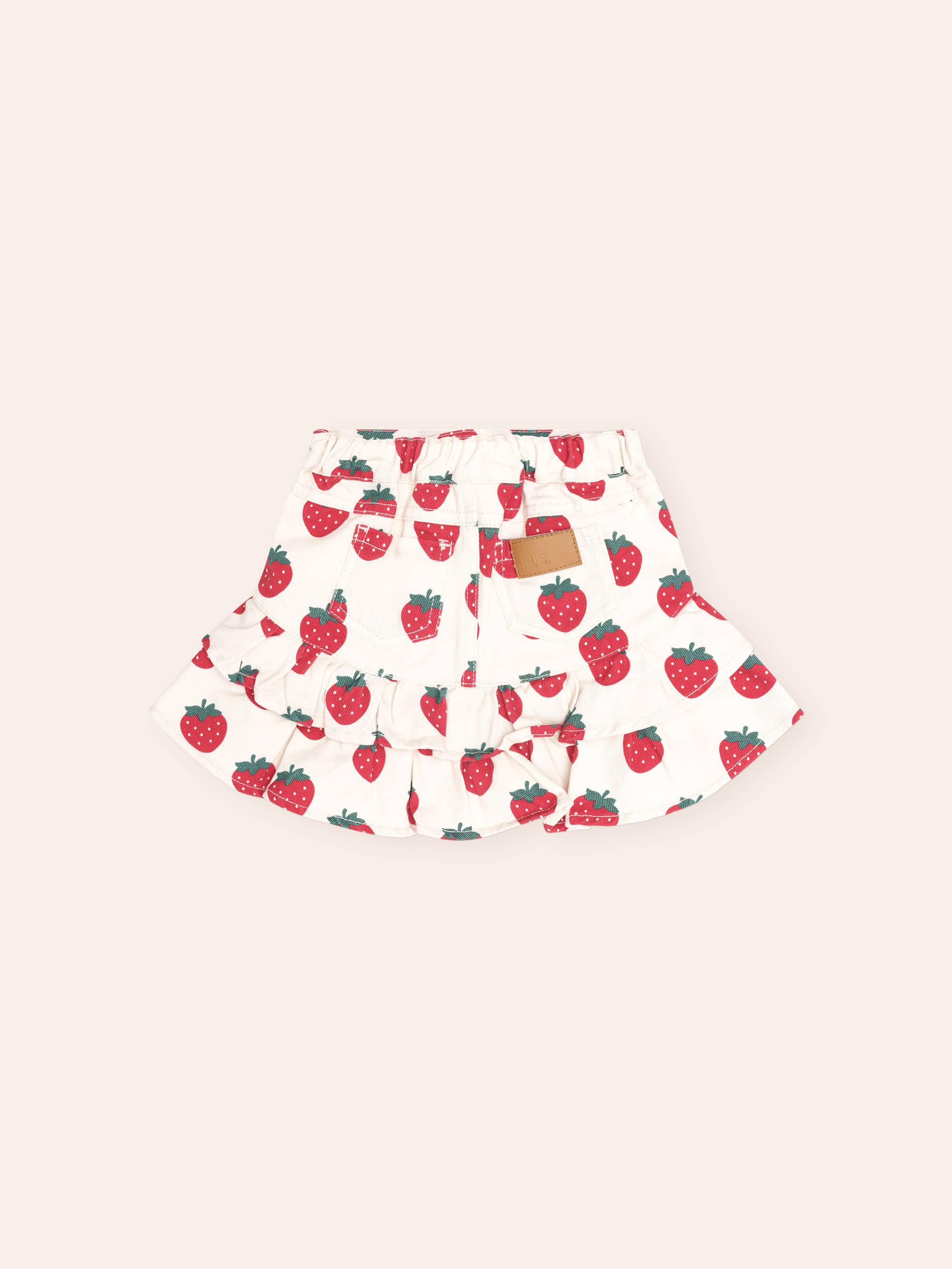 Strawberry Tiered Skirt SKIRT Huxbaby Shopify