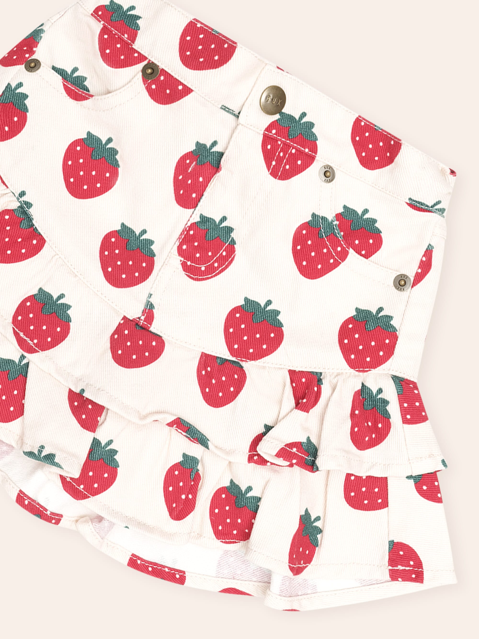 Strawberry Tiered Skirt SKIRT Huxbaby Shopify