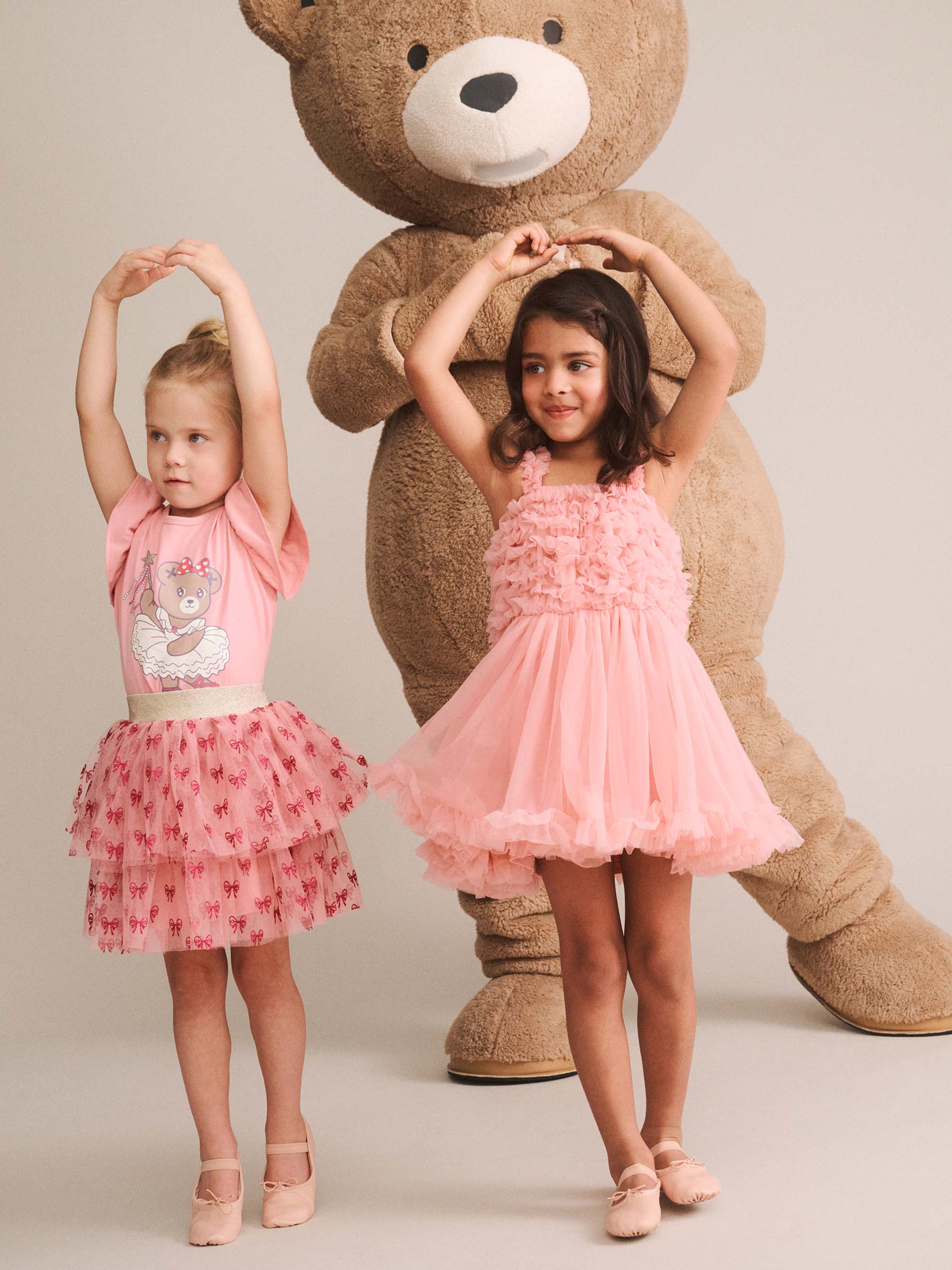 Glitter Bow Tiered Skirt SKIRT Huxbaby Shopify