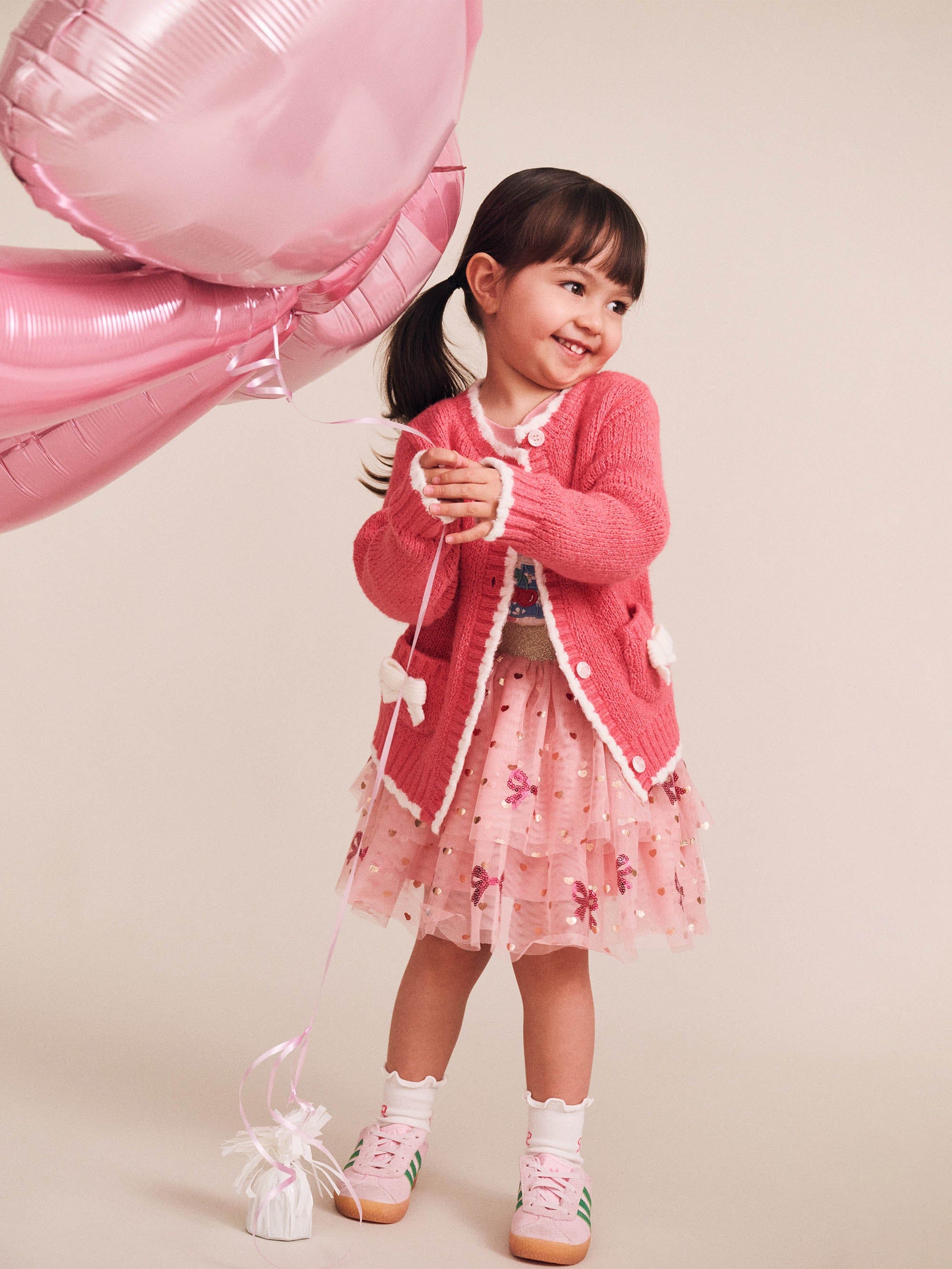 Sequin Bow Tiered Tulle Skirt SKIRT Huxbaby