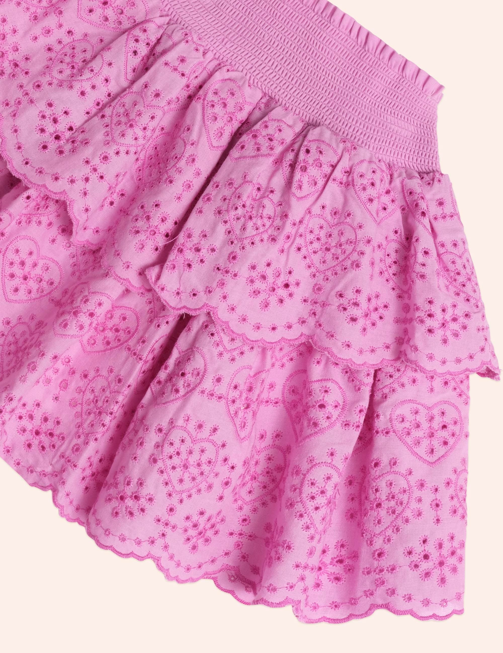 Tiered Broderie Skirt SKIRT Huxbaby