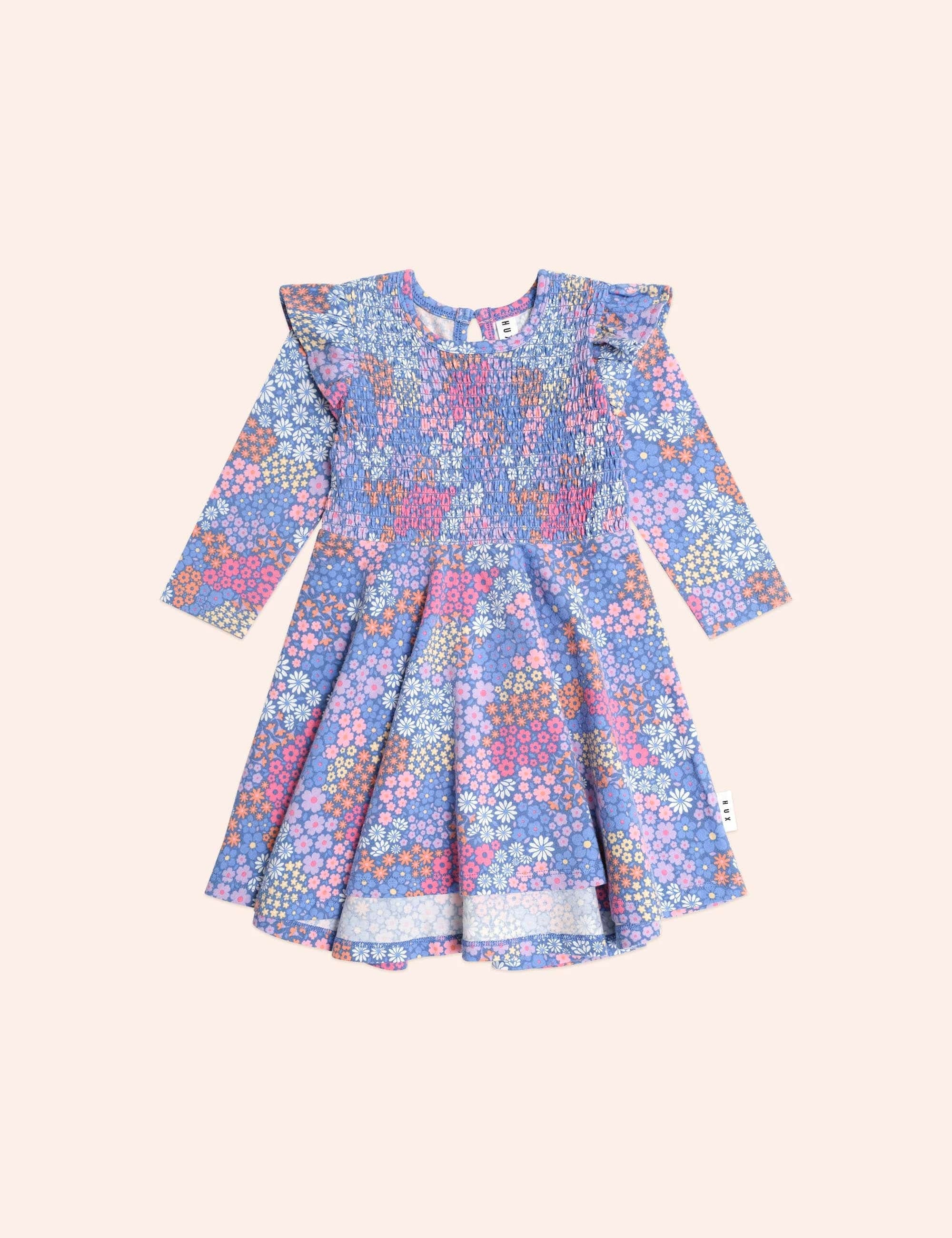 Floral Bloom Twirly Dress DRESS Huxbaby