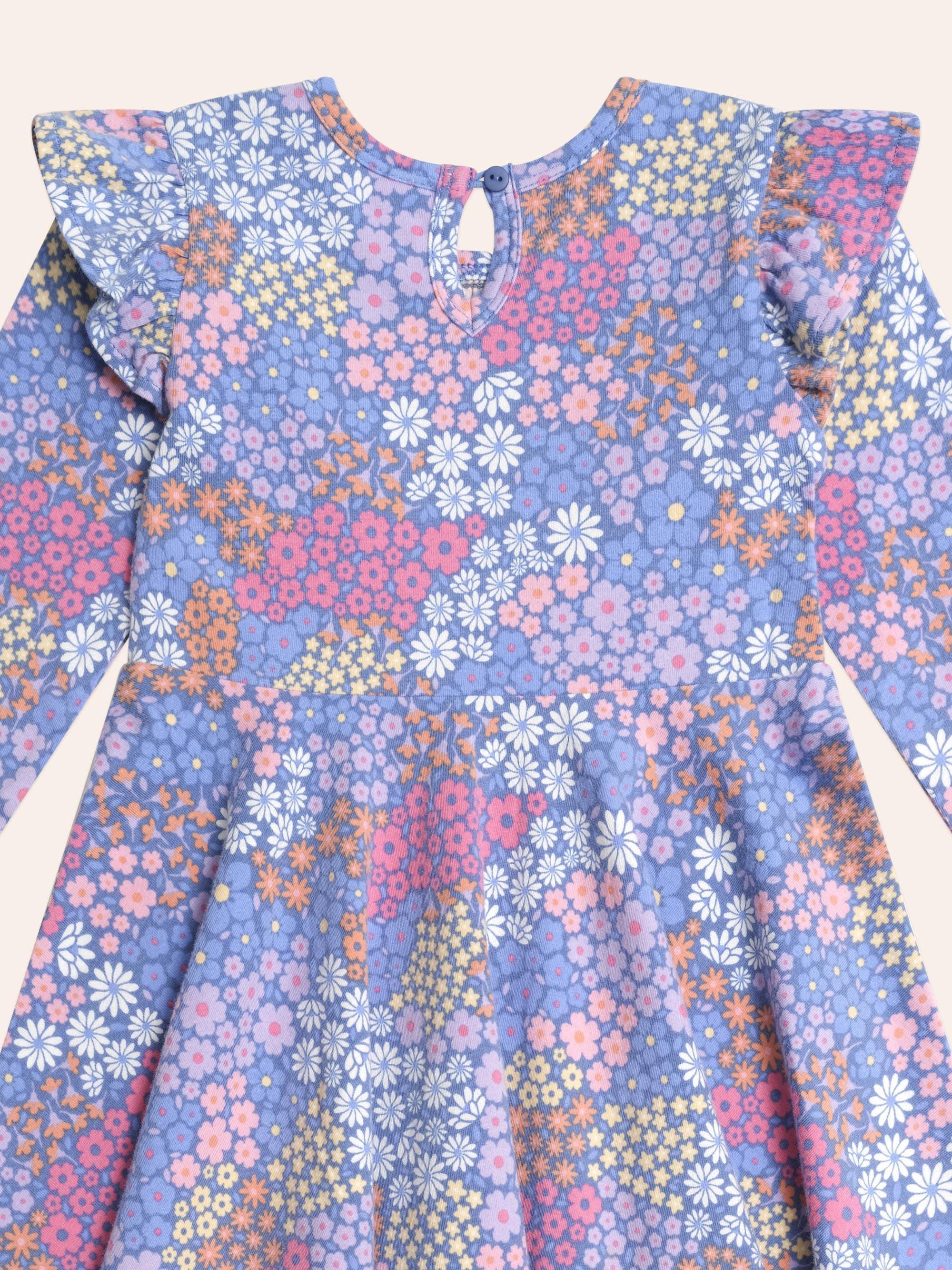 Floral Bloom Twirly Dress DRESS Huxbaby