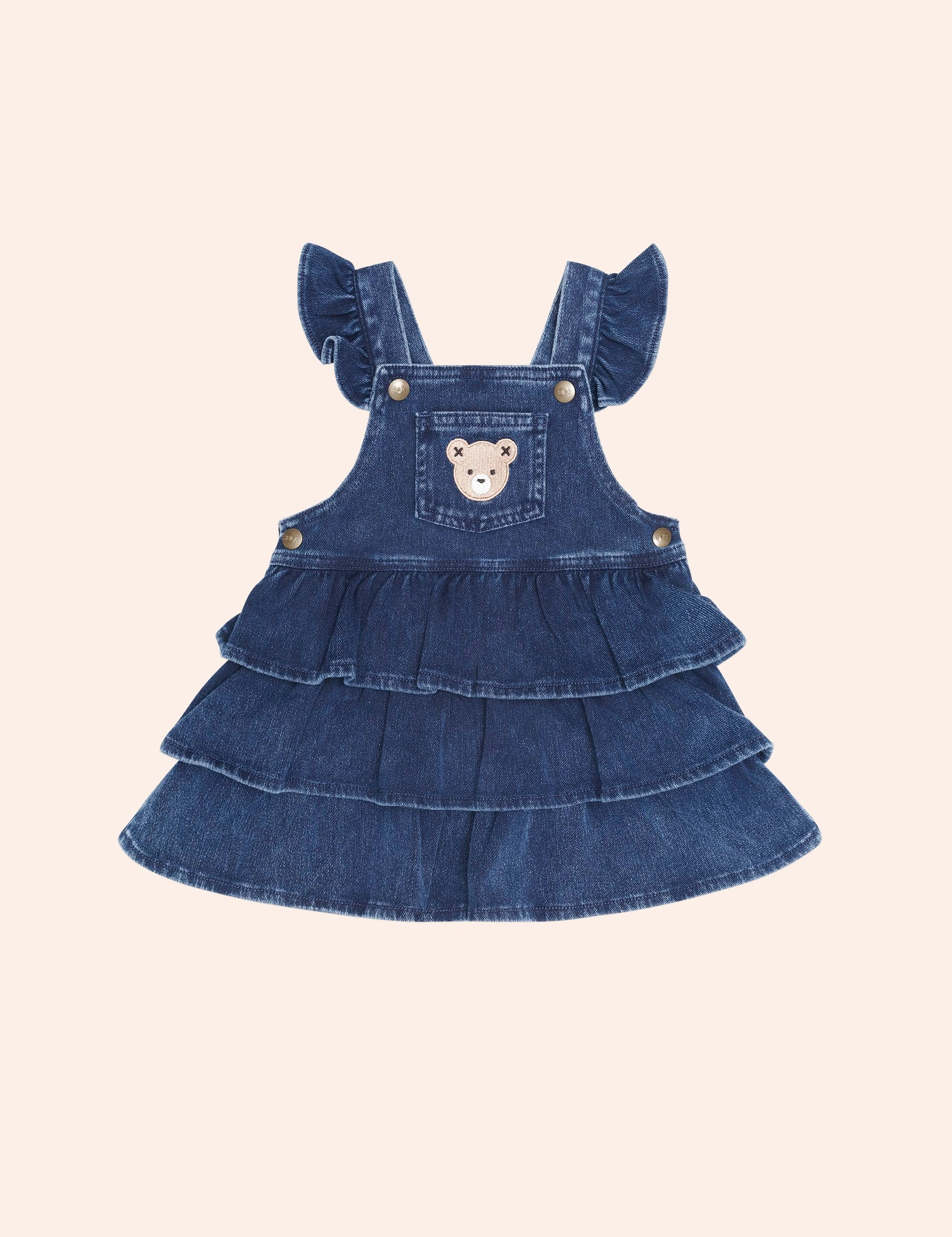 Dreamy Denim Pinafore DRESS Huxbaby Shopify