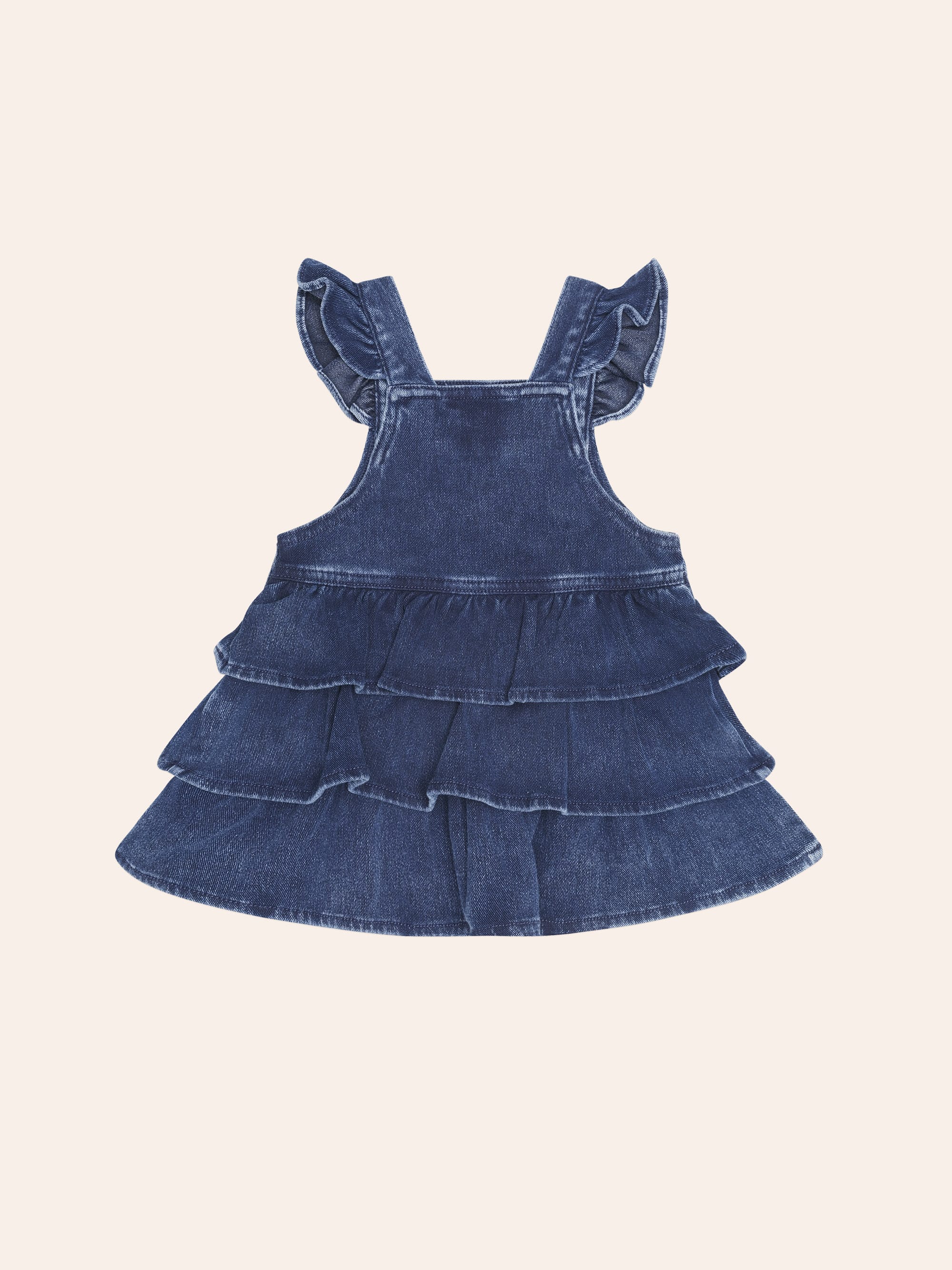 Huxbaby Shopify DRESS Dreamy Denim Pinafore