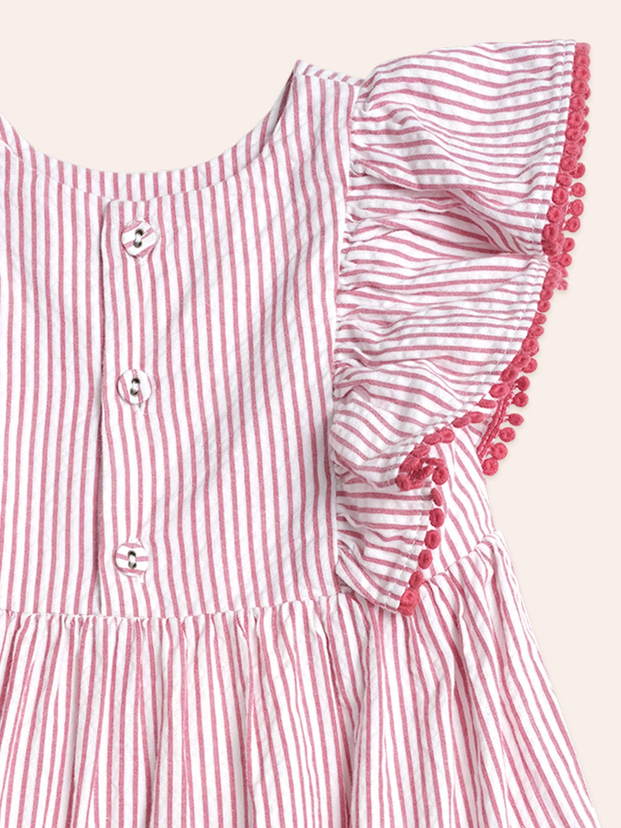 Cherry Pie Stripe Dress DRESS Huxbaby