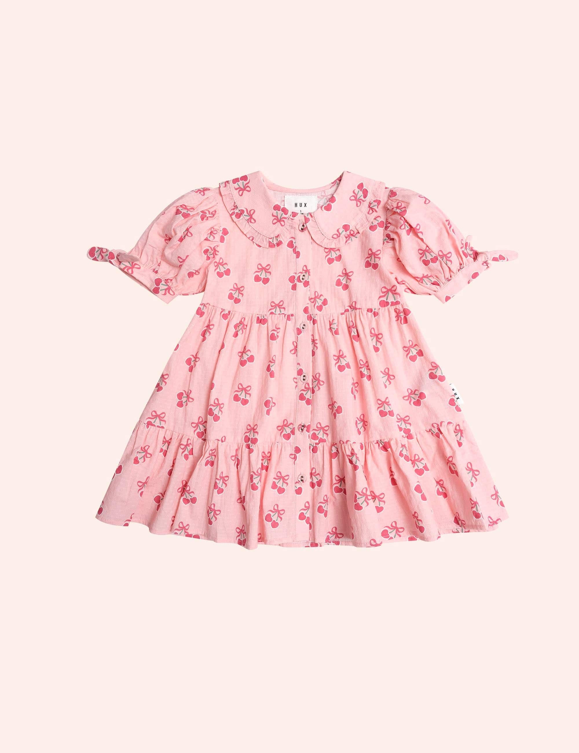 Cherry Pie Tiered Smock Dress DRESS Huxbaby