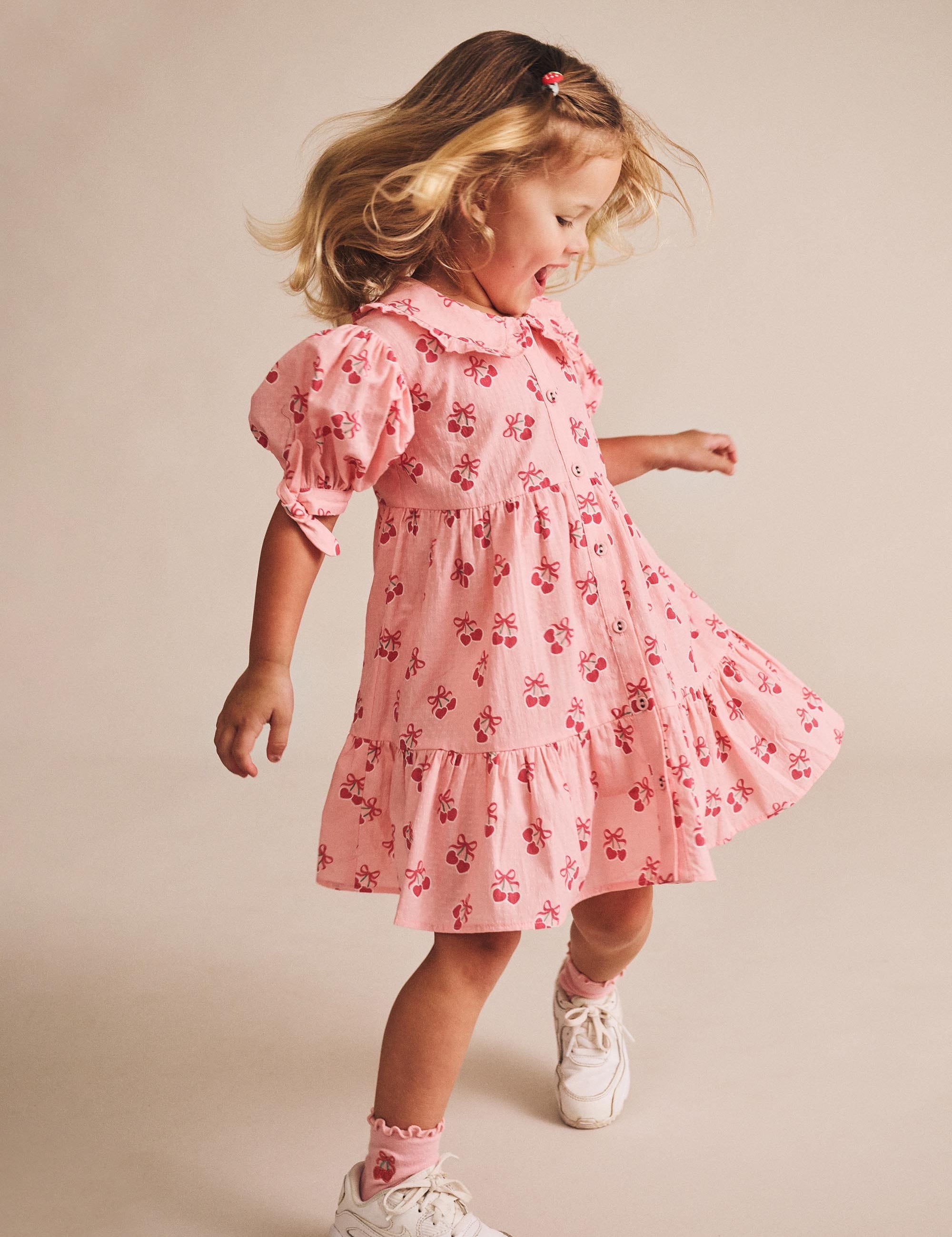 Cherry Pie Tiered Smock Dress DRESS Huxbaby