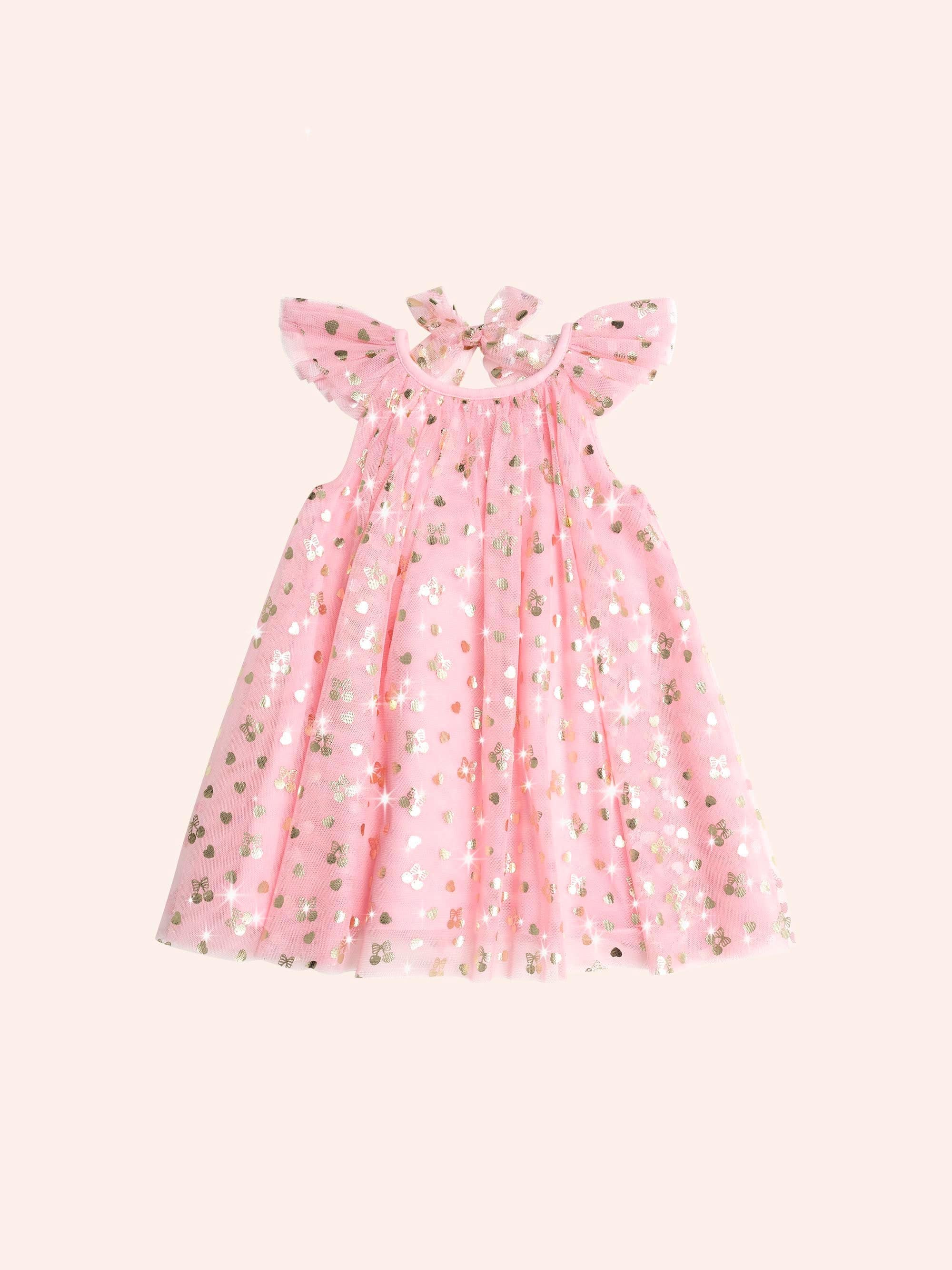Golden Cherries Princess Tulle Dress DRESS Huxbaby