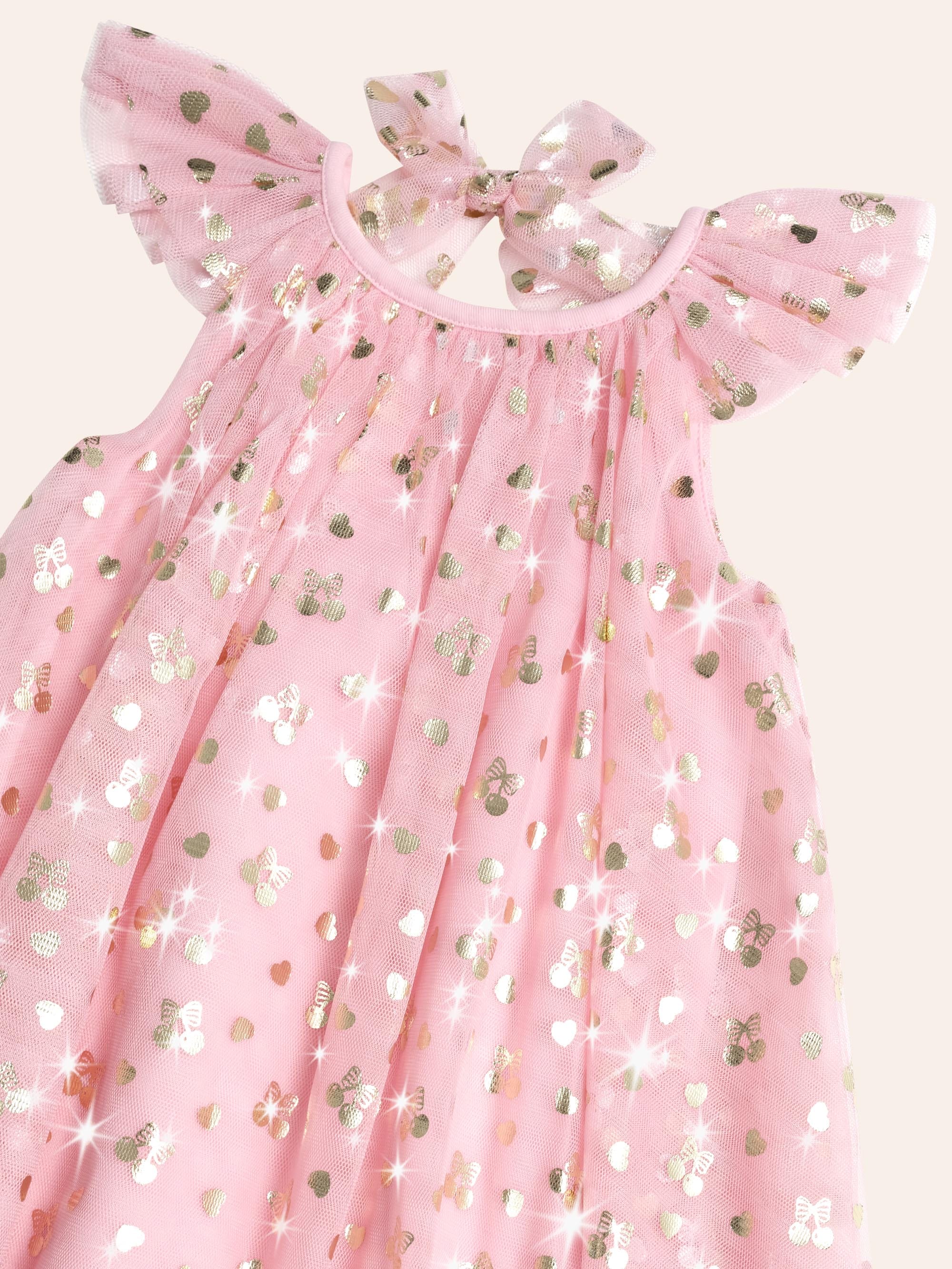 Golden Cherries Princess Tulle Dress DRESS Huxbaby