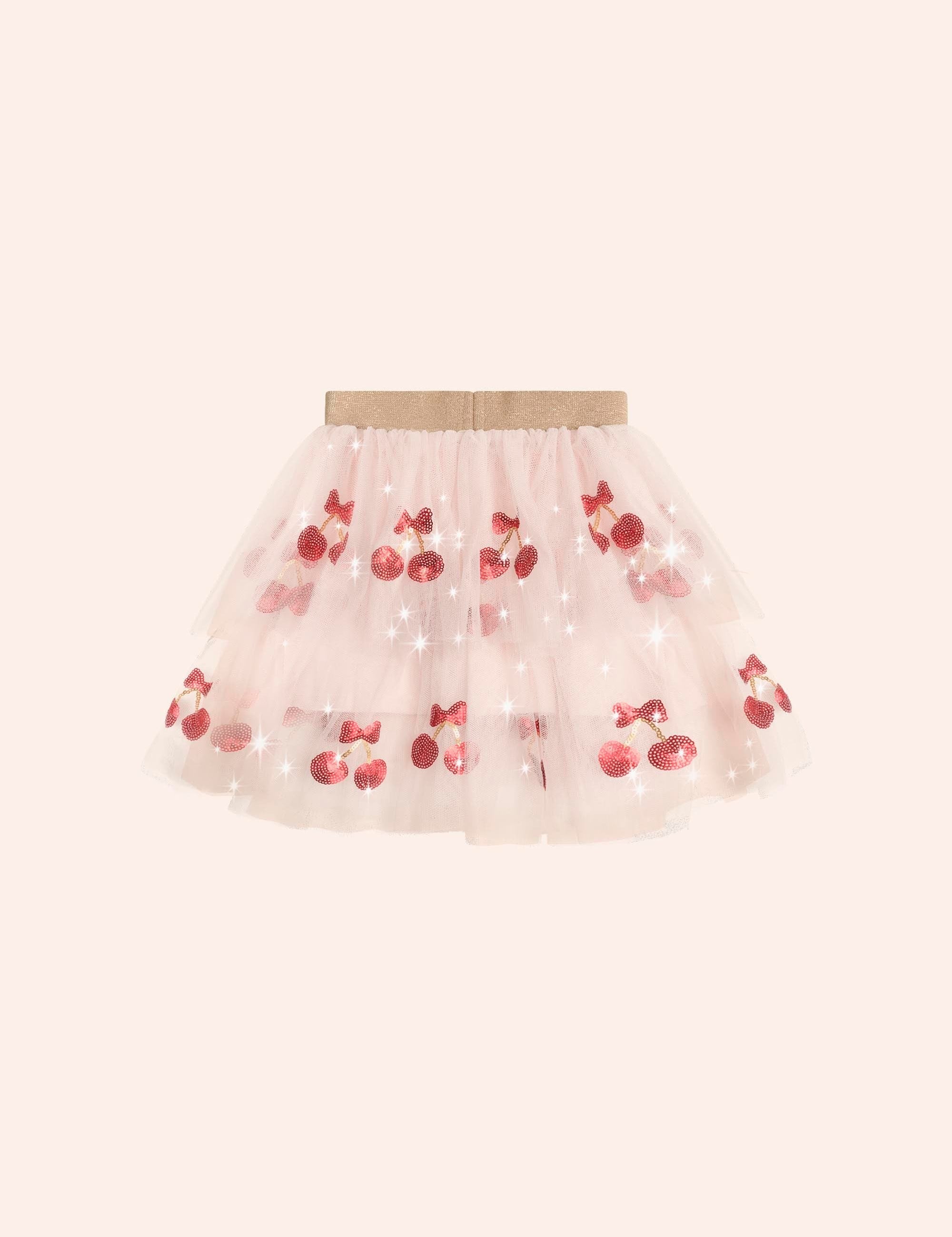 Sequin Cherry Pie Tulle Skirt SKIRT Huxbaby