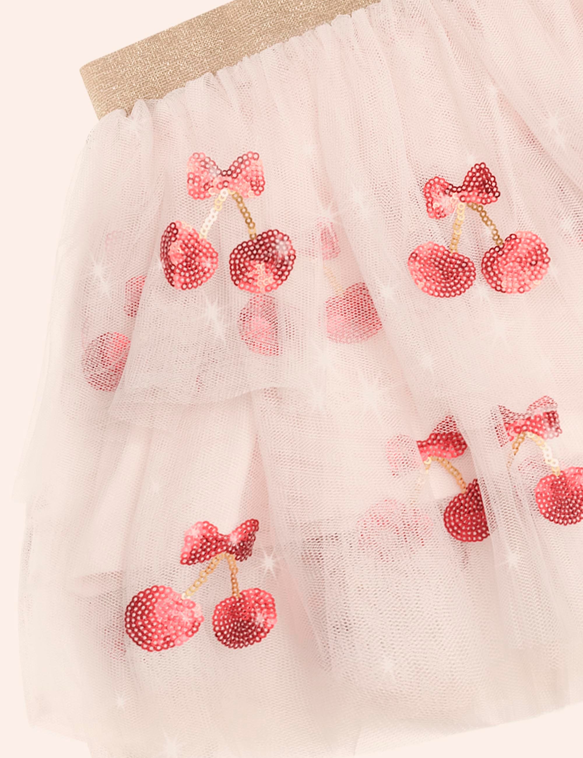 Sequin Cherry Pie Tulle Skirt SKIRT Huxbaby