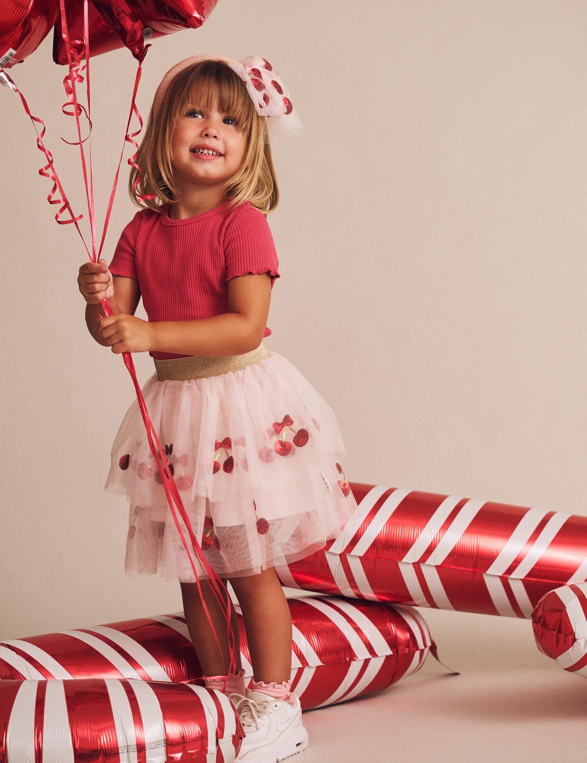 Sequin Cherry Pie Tulle Skirt SKIRT Huxbaby