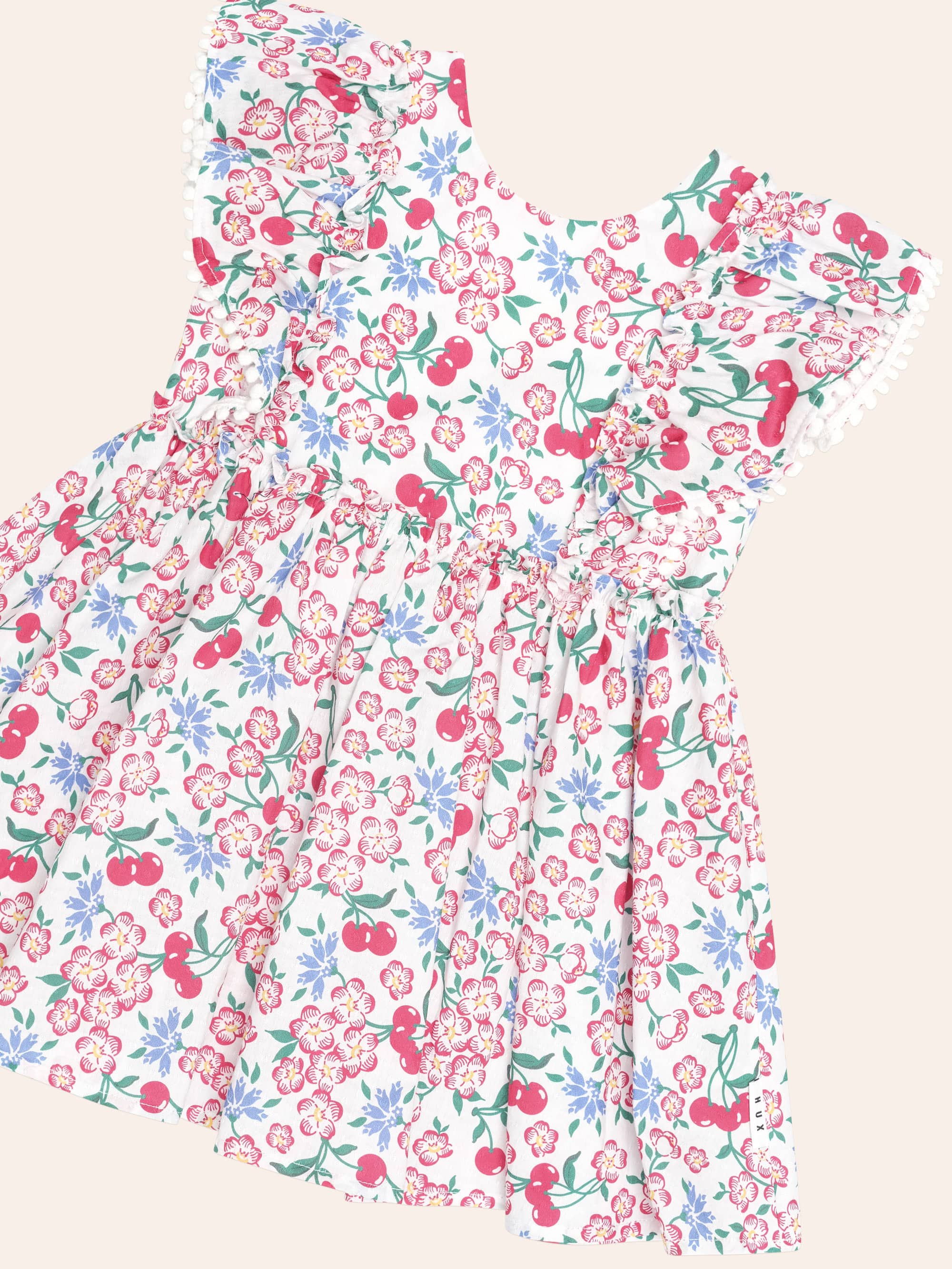 Tropical Floral Bow Back Dress DRESS Huxbaby Shopify