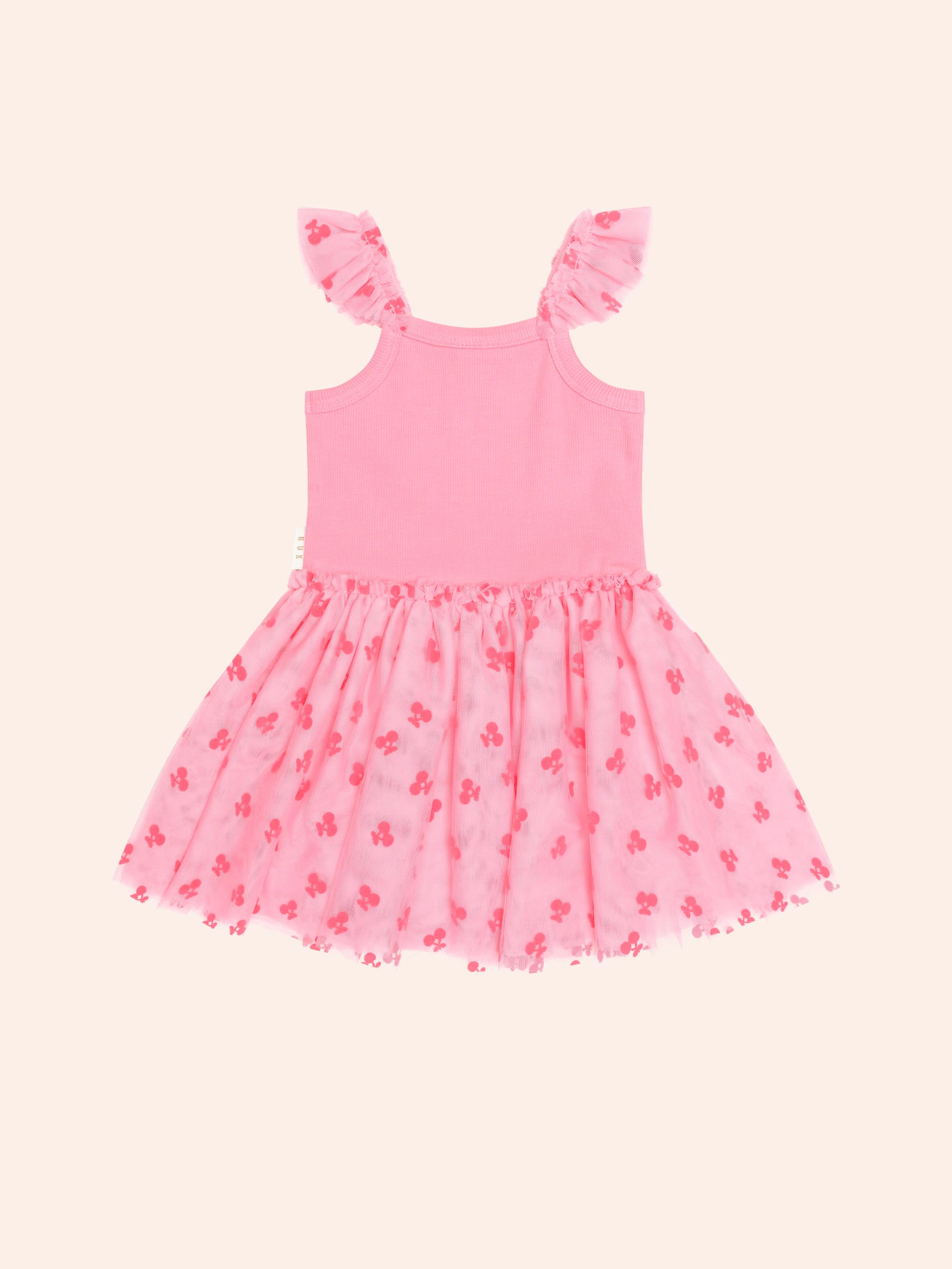 Tropical Fruit Emb S/Less Tulle Dress DRESS Huxbaby Shopify