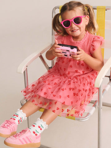 Tropical Glitter Fruit Tulle Dress DRESS Huxbaby Shopify