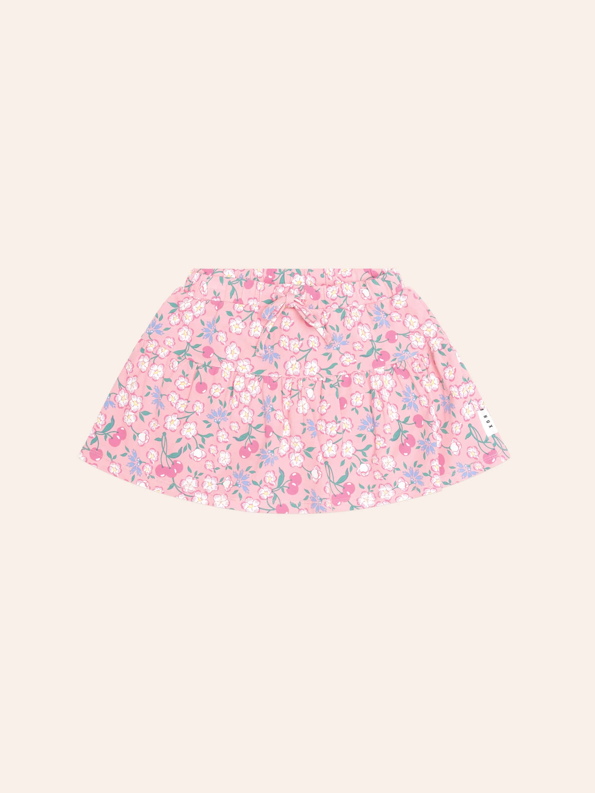 Tropical Cherry Drawstring Skirt SKIRT Huxbaby Shopify